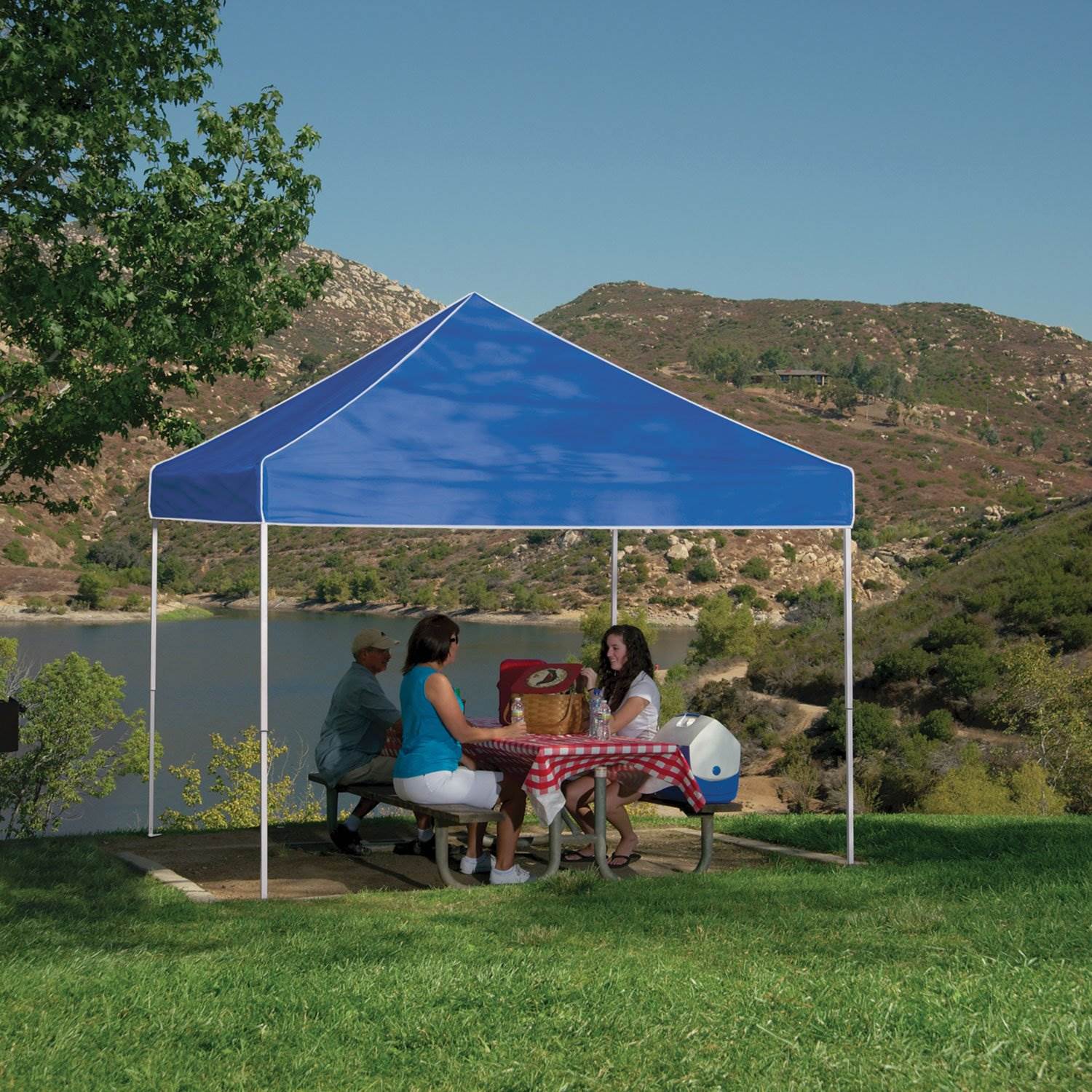 ZShade 10x10' Everest Instant Canopy Camping Patio Shelter, Blue (For