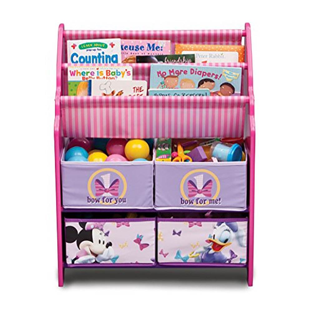 minnie mouse book and toy organizer