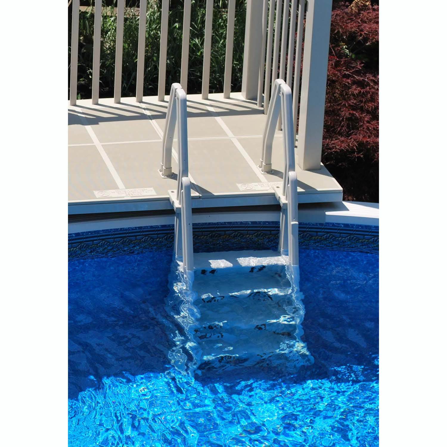 above ground pool ladders for deck