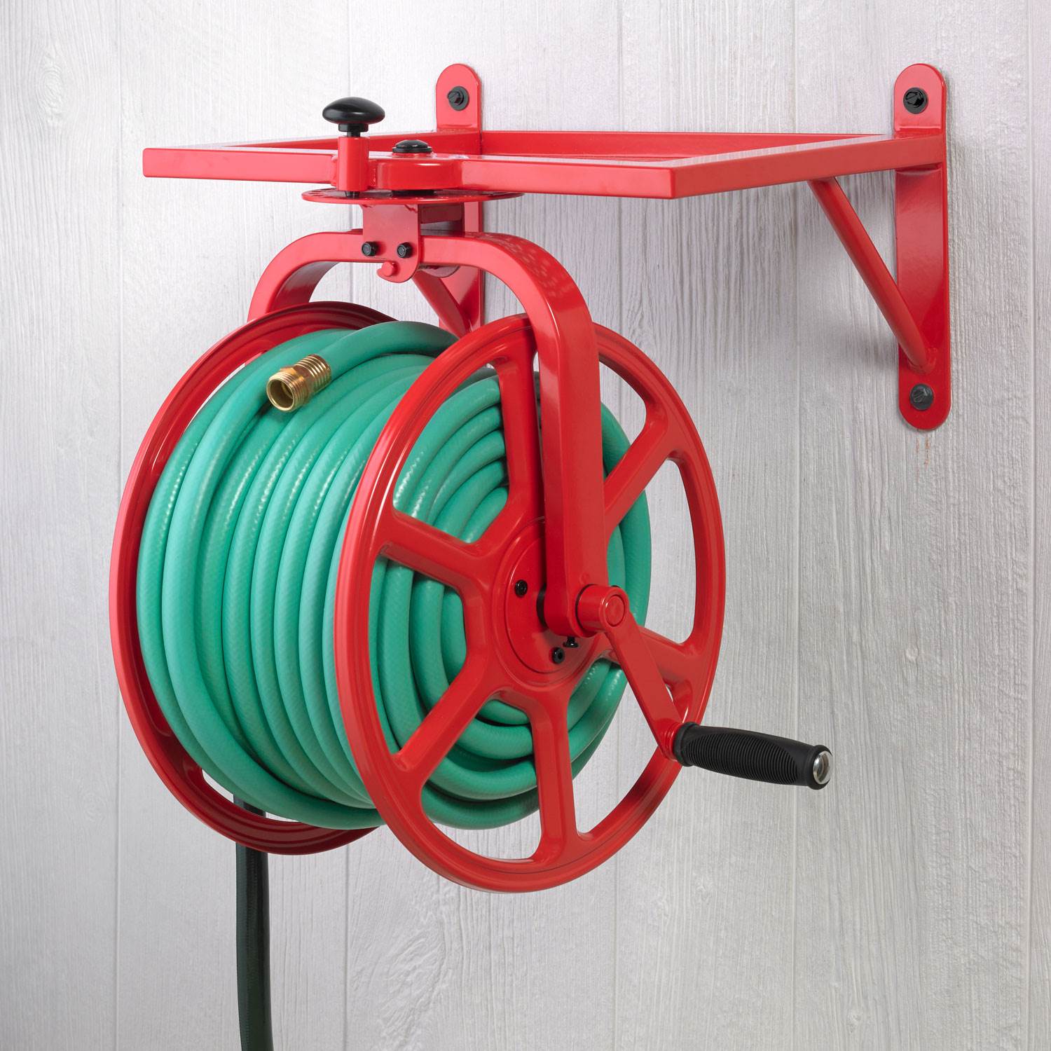 decorative free standing garden hose holder