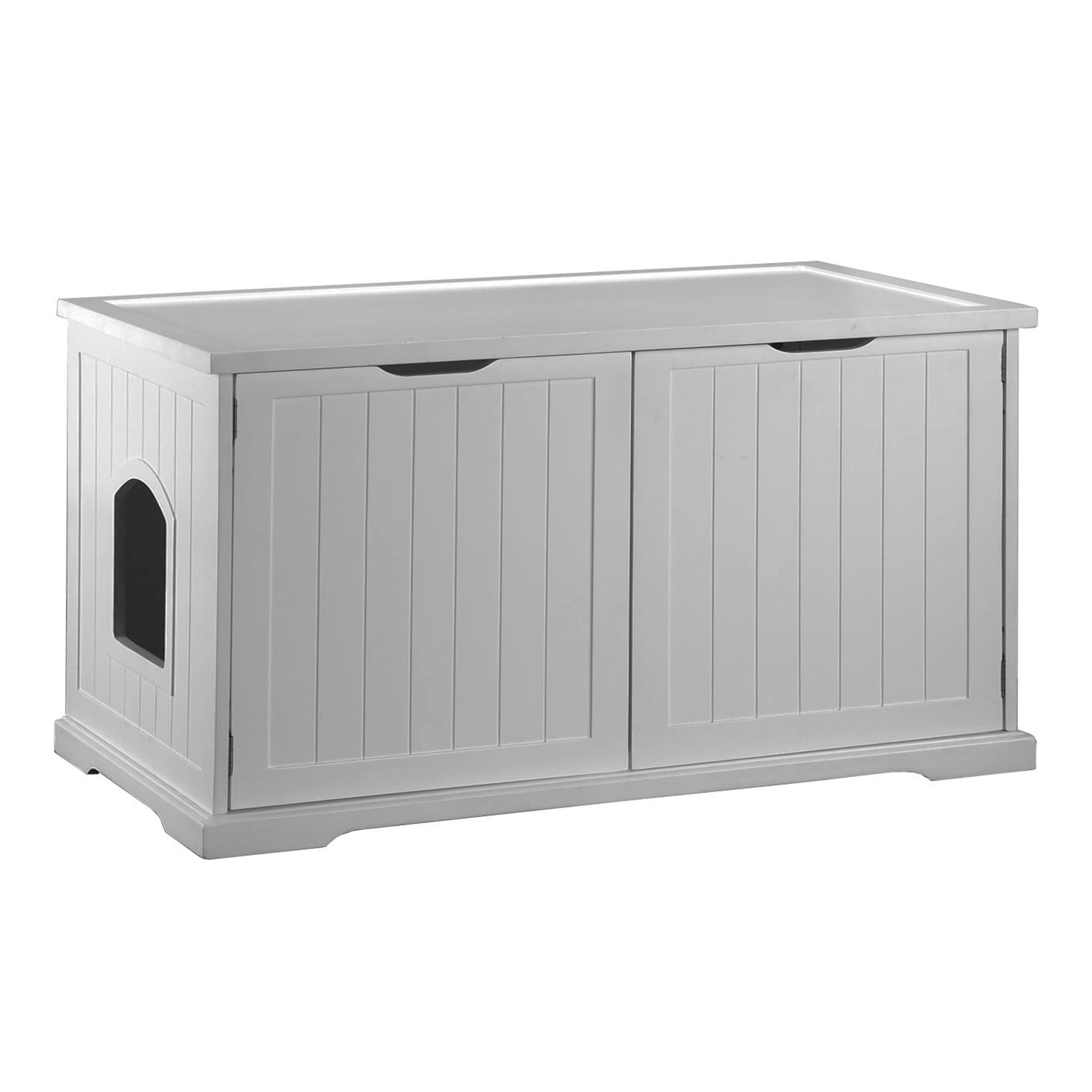 Merry Products Decorative Bench With Enclosed Cat Litter Washroom