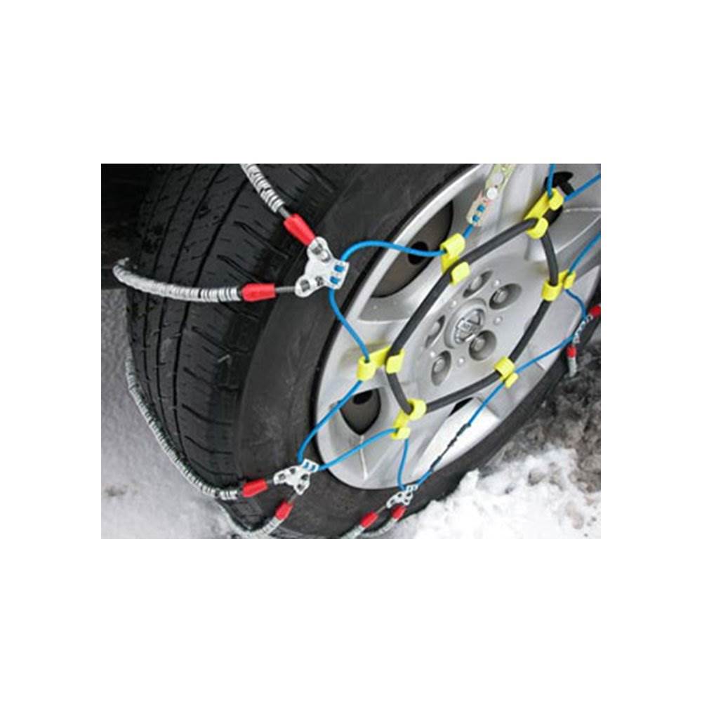 Super Z 6 Compact Cable Tire Snow Chain Set for Cars, Trucks, and SUVs