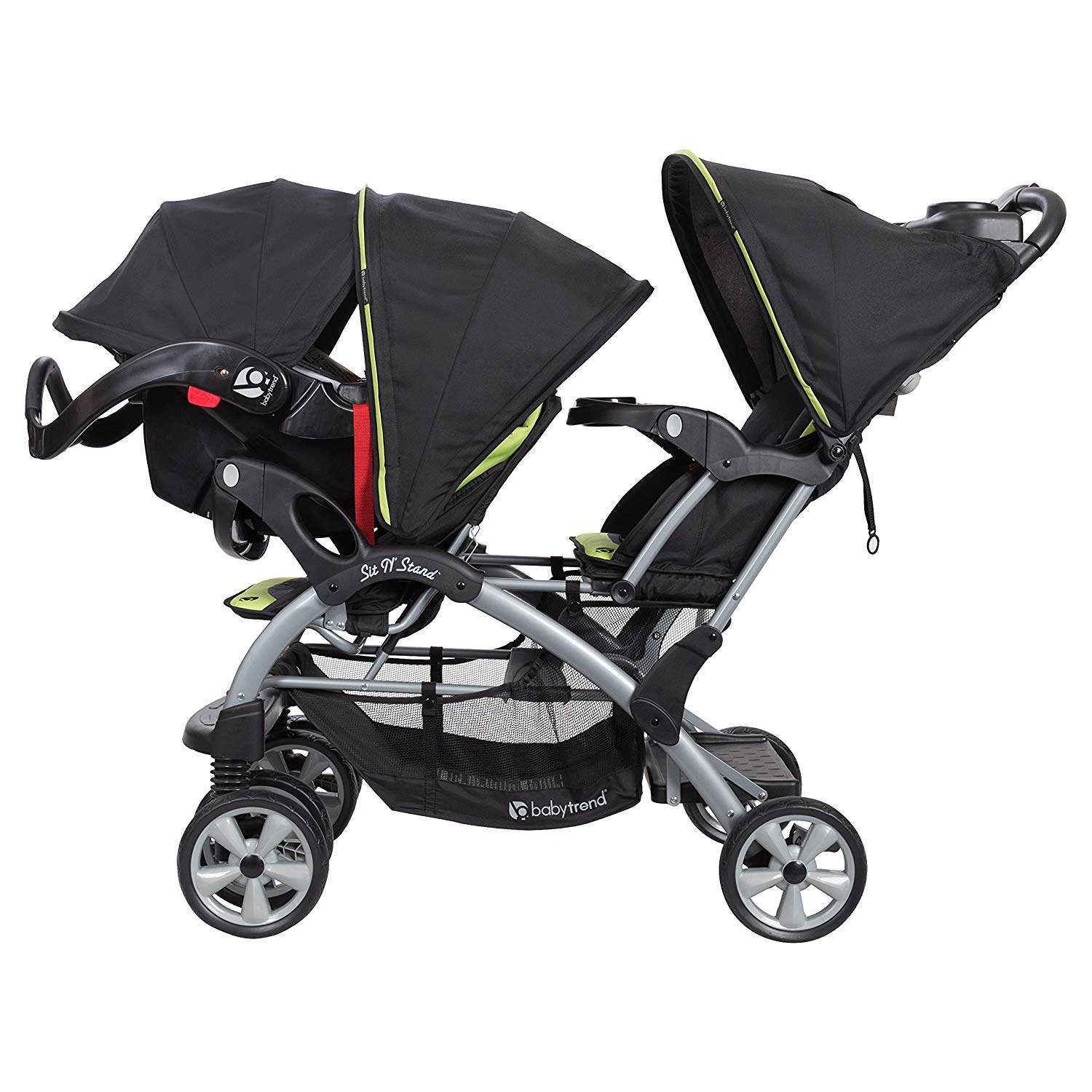 Baby Trend Double Sit N' Stand Toddler and Baby Stroller System, Optic ...
