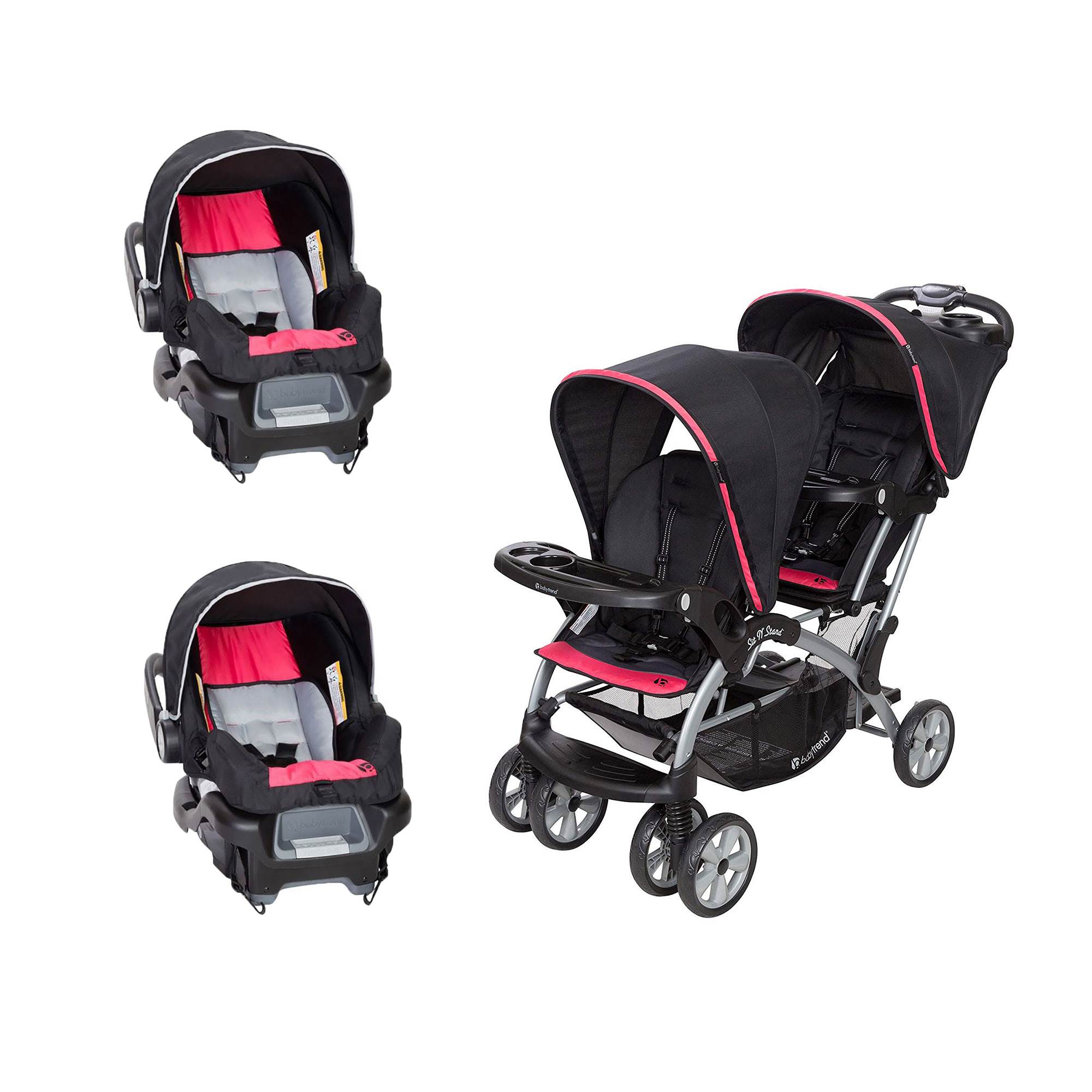 sit and stand stroller carseat combo