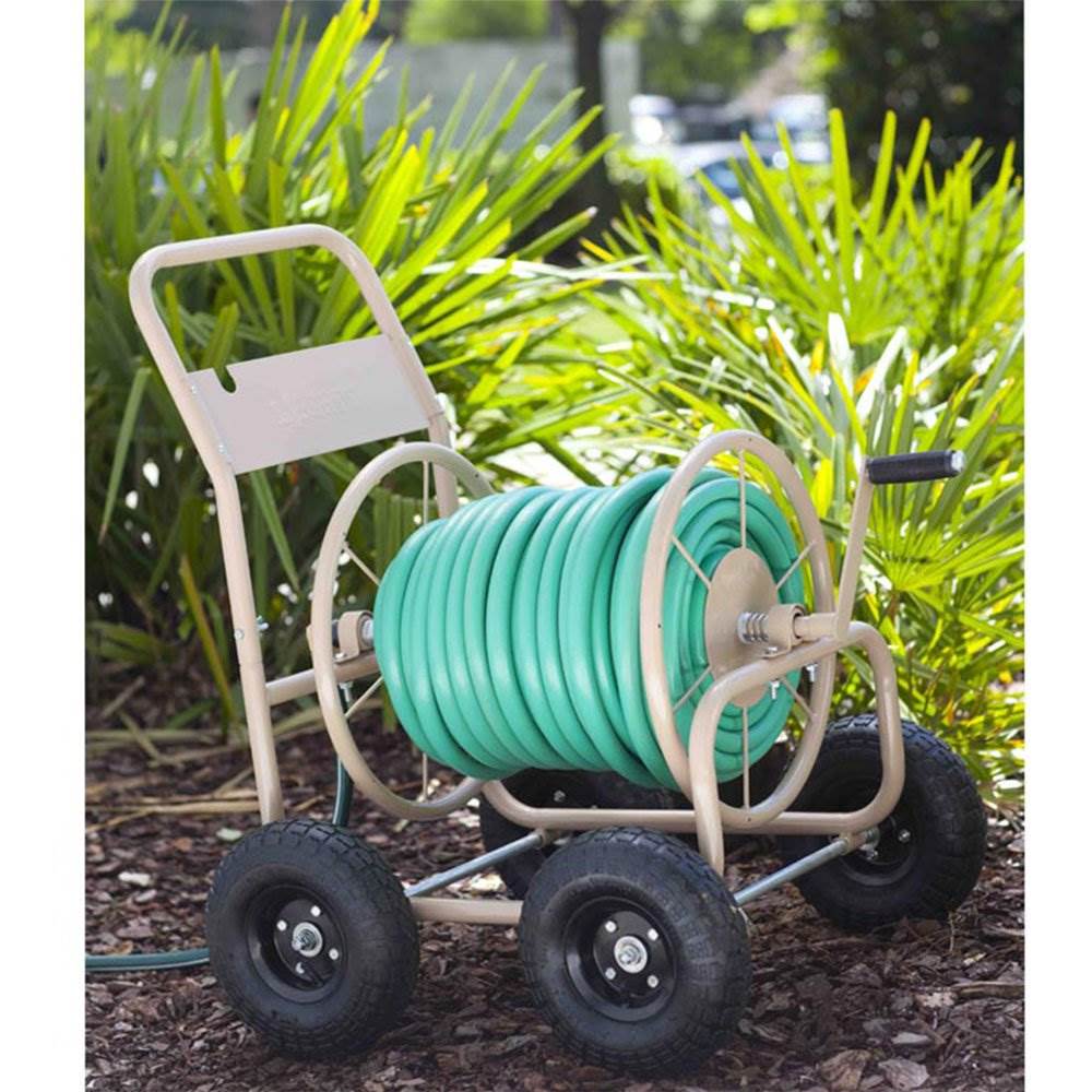 liberty garden wheel hose reel cart
