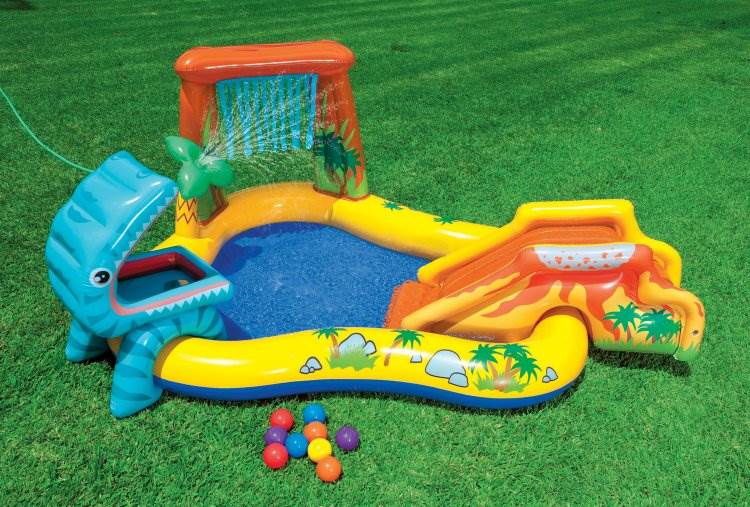 intex dinosaur 3 ring baby pool