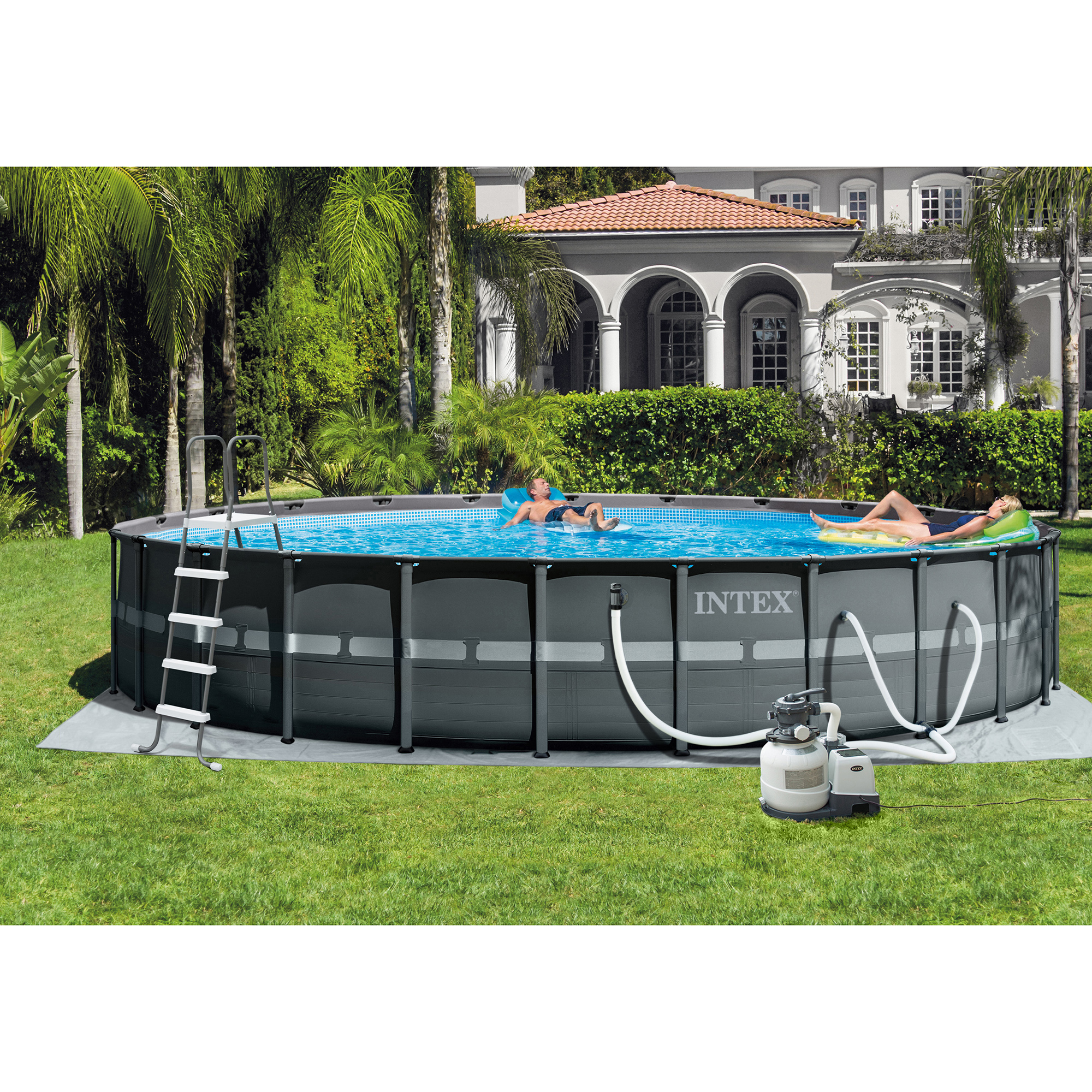 Intex 26' x 52" Ultra Frame Above Ground Swimming Pool Set with Pump