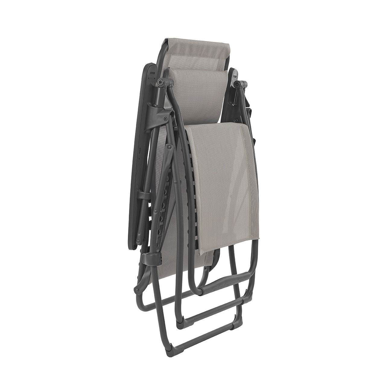 家具 lafuma futura reclining chair futura air comfort taupe tubing black | LAFUMA