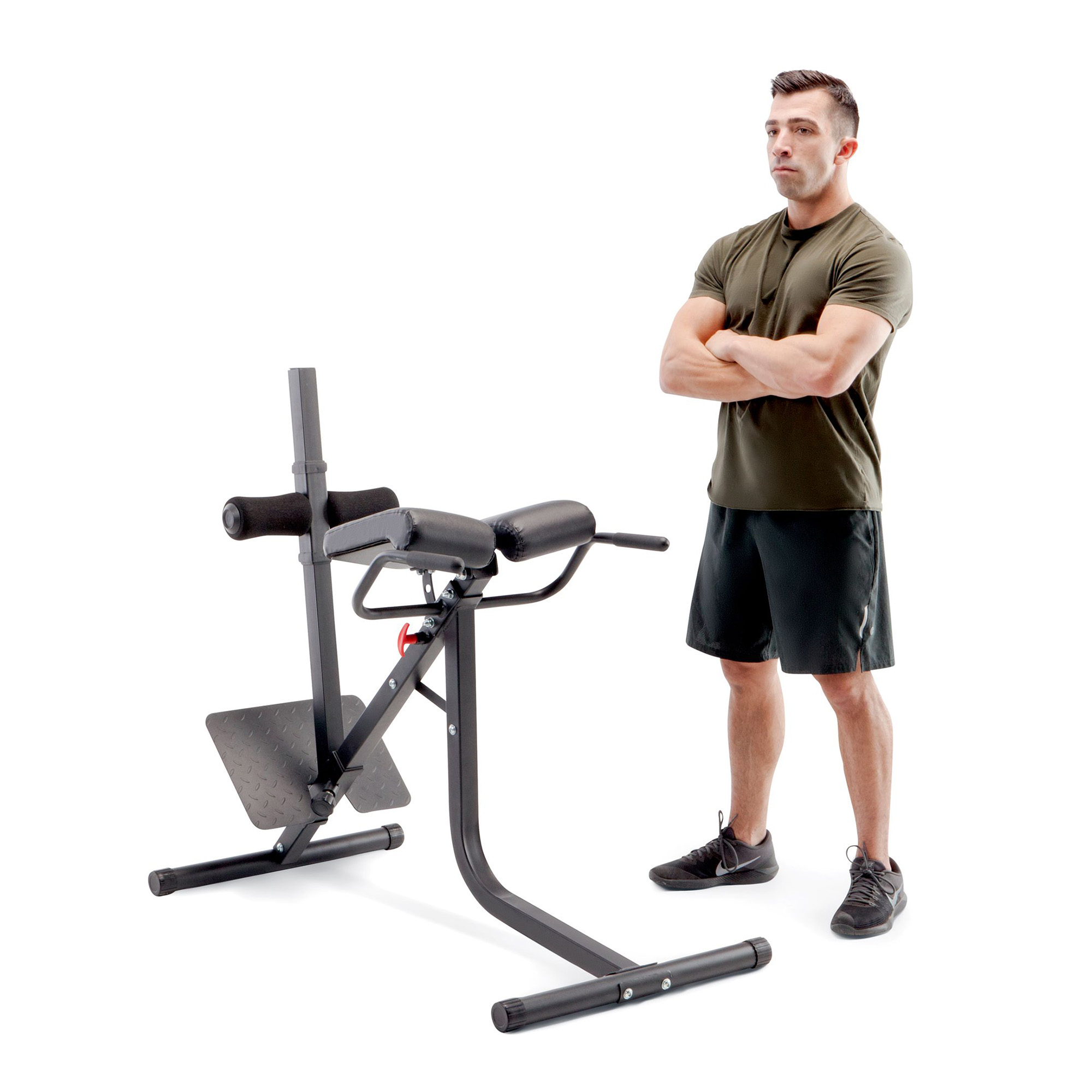 Marcy Pro JD5481 Deluxe Steel Frame Hyper Extension Bench for Racks