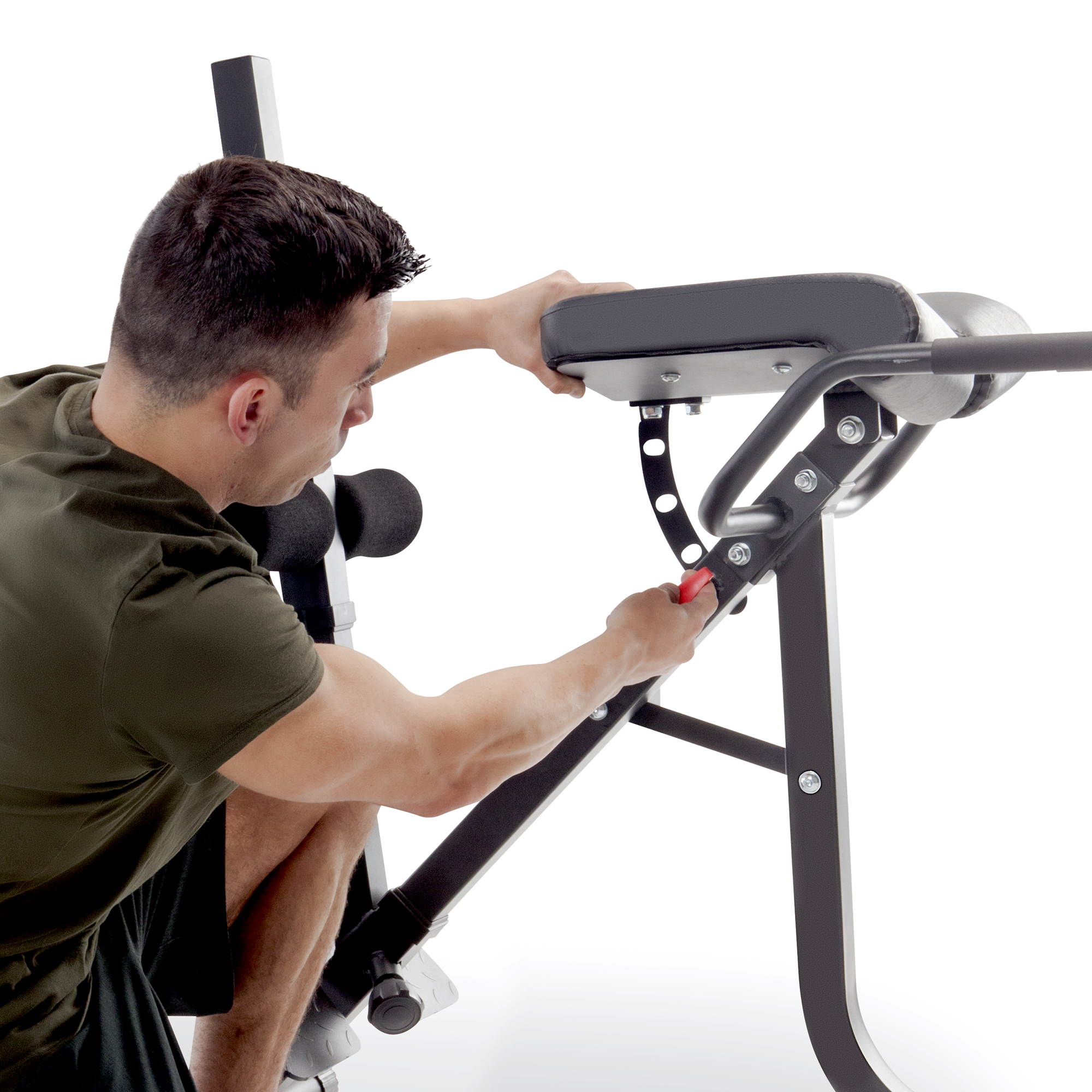 Marcy Pro JD5481 Deluxe Steel Frame Hyper Extension Bench for Racks