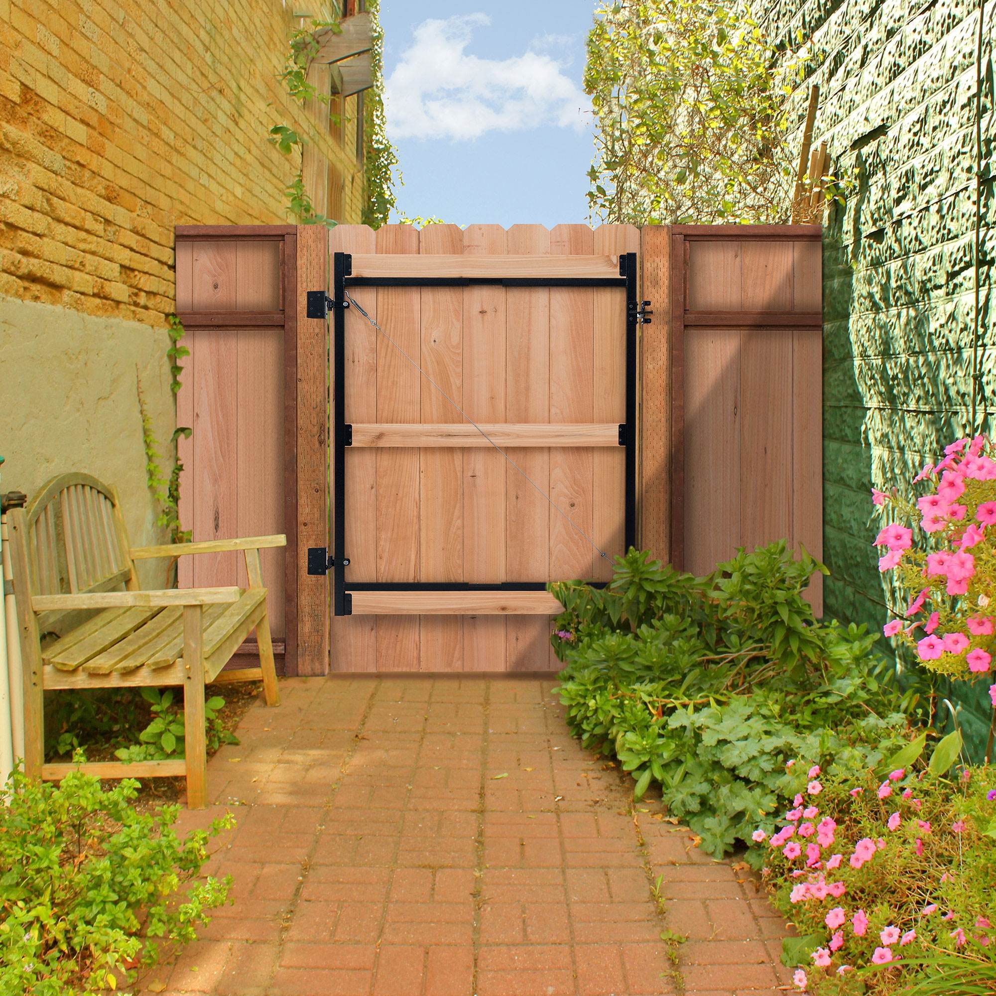 AdjustAGate Steel Frame Gate Kit, 36"60" Wide Opening Up To 7' High