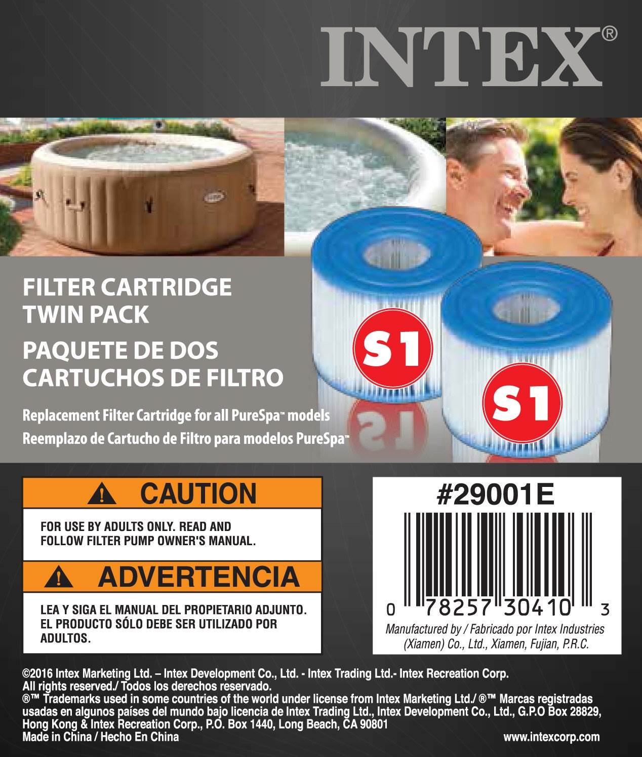 Intex Inflatable Pure Spa Hot Tub And 2 Filter Replacement Cartridges 6 Pack Ebay