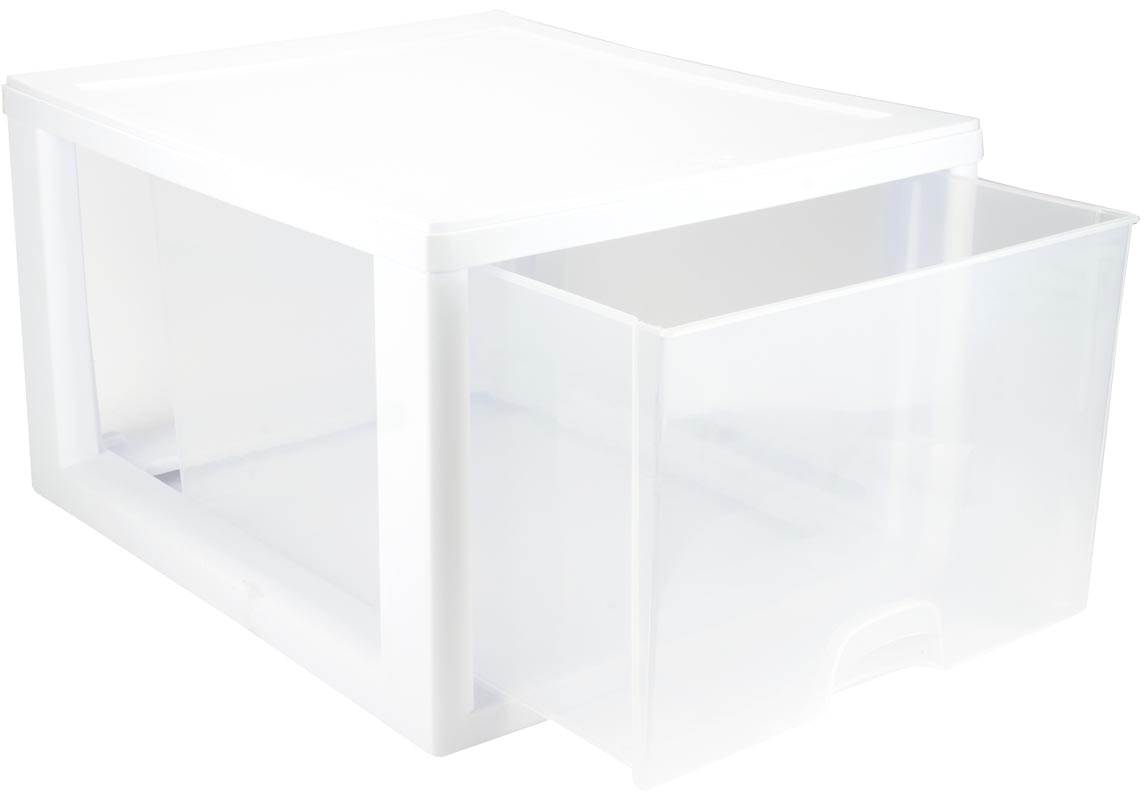 Sterilite 27 Quart Single Modular Stacking Storage Drawer Container (20