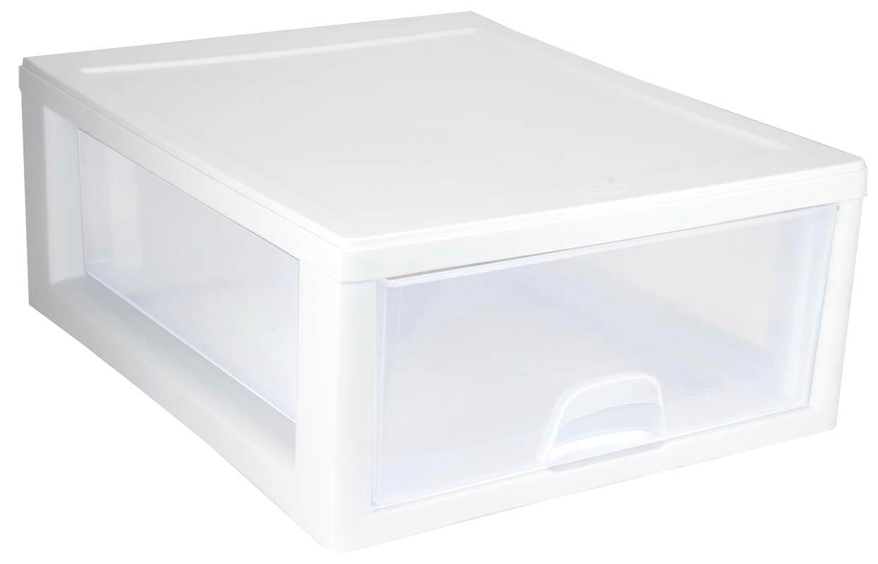 clear stackable storage bins with drawers