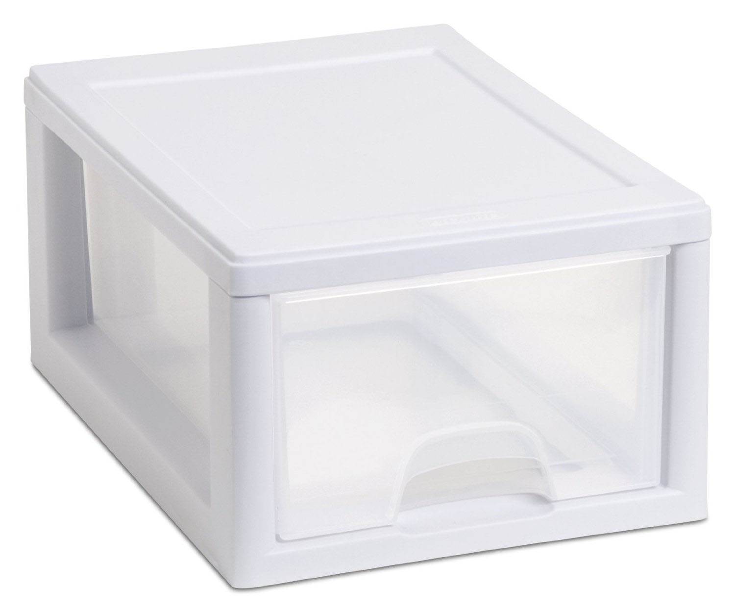 Sterilite 16 Qt Clear Stacking Storage Drawer Container (6 Pack) + 6 Qt