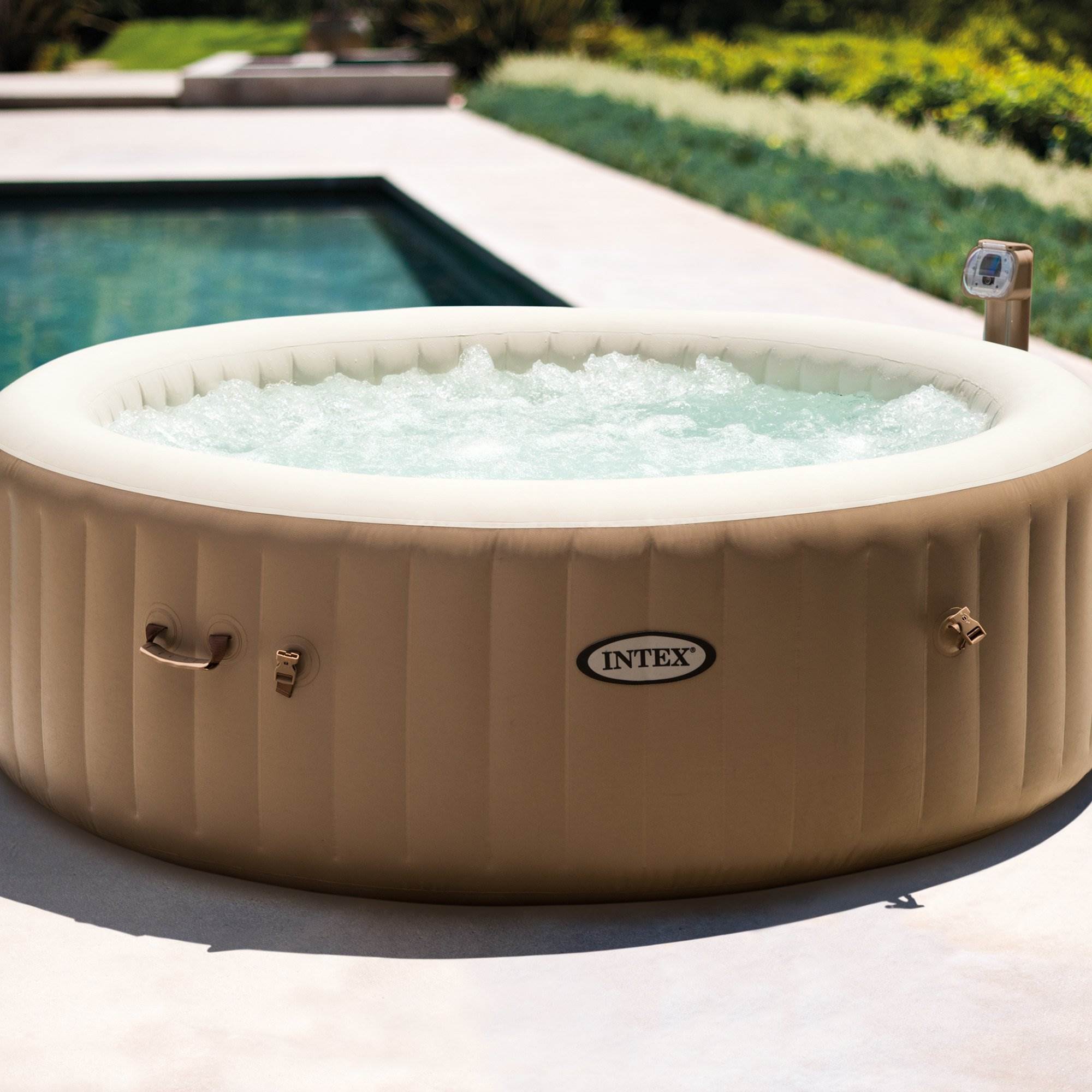 Intex Inflatable Pure Spa 6 Person Heated Bubble Jet Hot Tub Battery Led Light 78257319817 Ebay