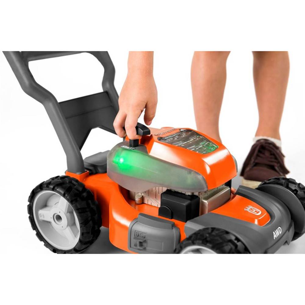 Husqvarna Kids Toy Lawn Mower, Orange + Toy Leaf Blower + Toy Lawn