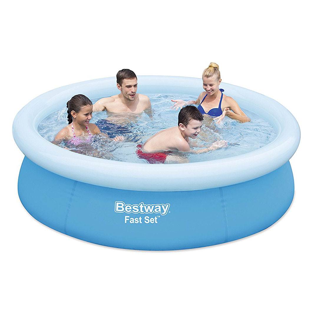 Bestway 6ft x 20in Fast Set Inflatable Above Ground Kids Swimming Pool