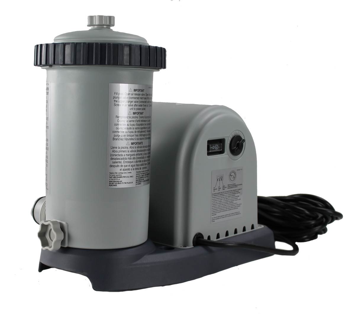 Intex 1500 GPH Pool Filter Pump & Intex Type A or C Filter Cartridges