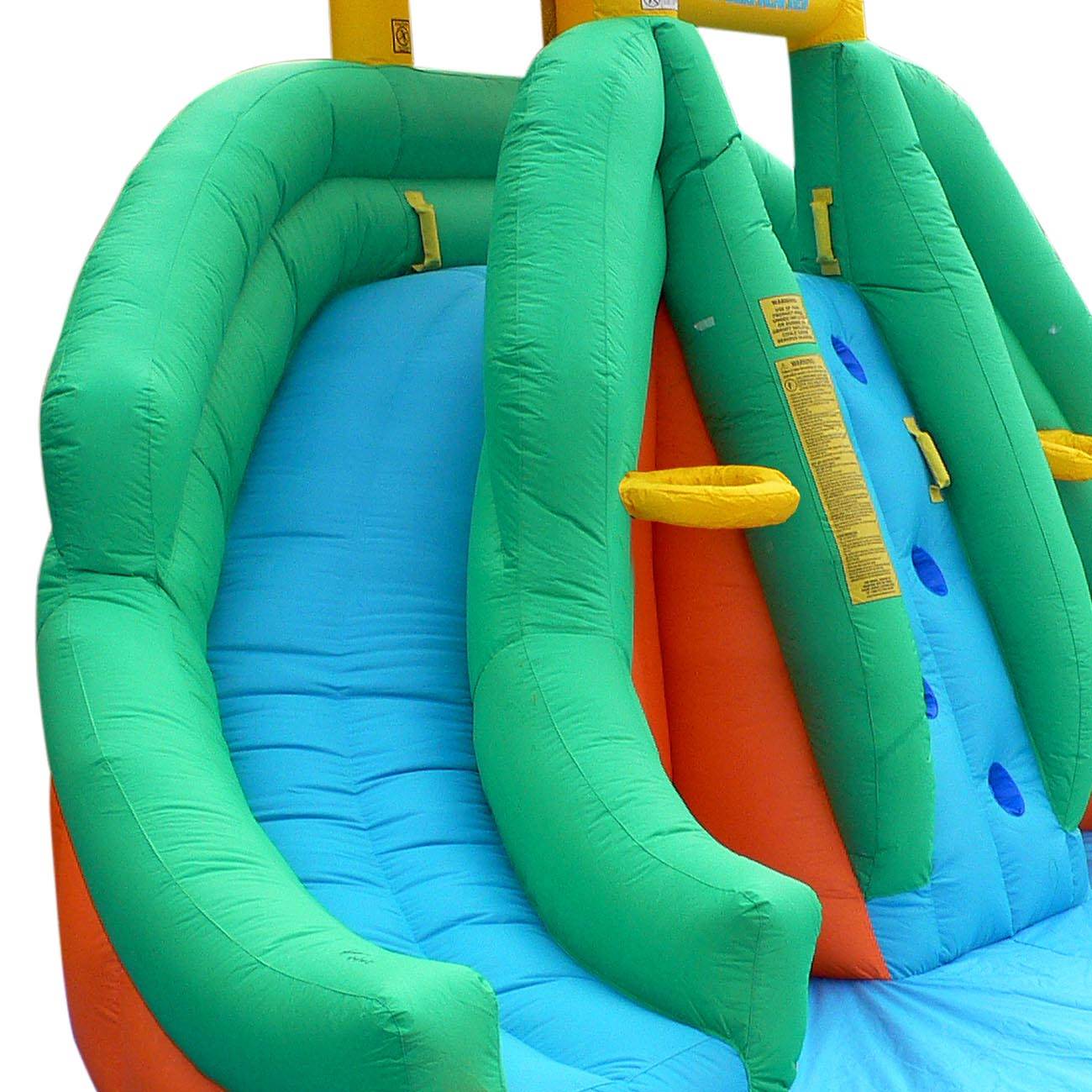 twin peaks kids inflatable splash pool backyard water slide park