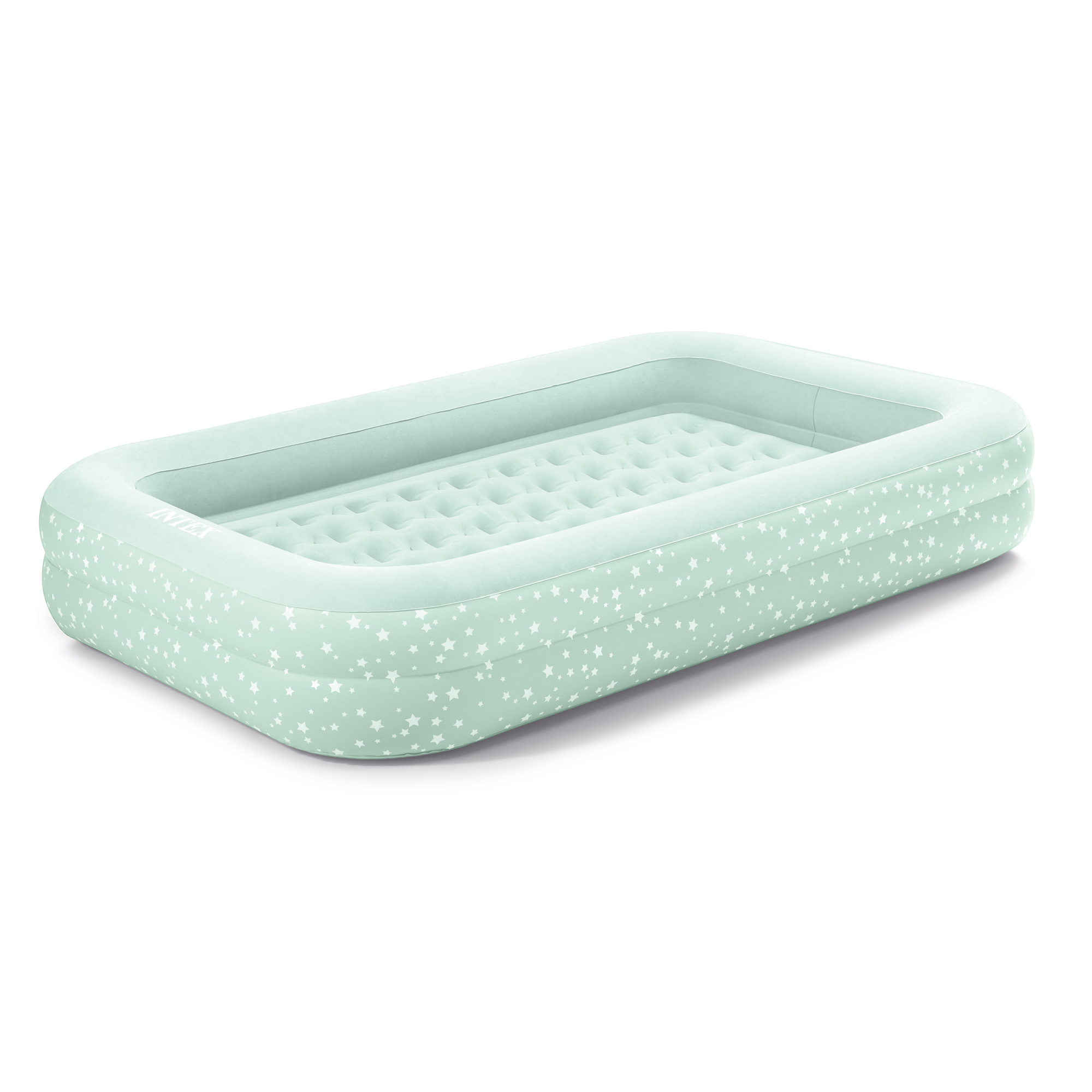 Intex Kids Travel Air Mattress Inflatable Bed with Raised Sides and Hand Pump - Bild 11 von 12