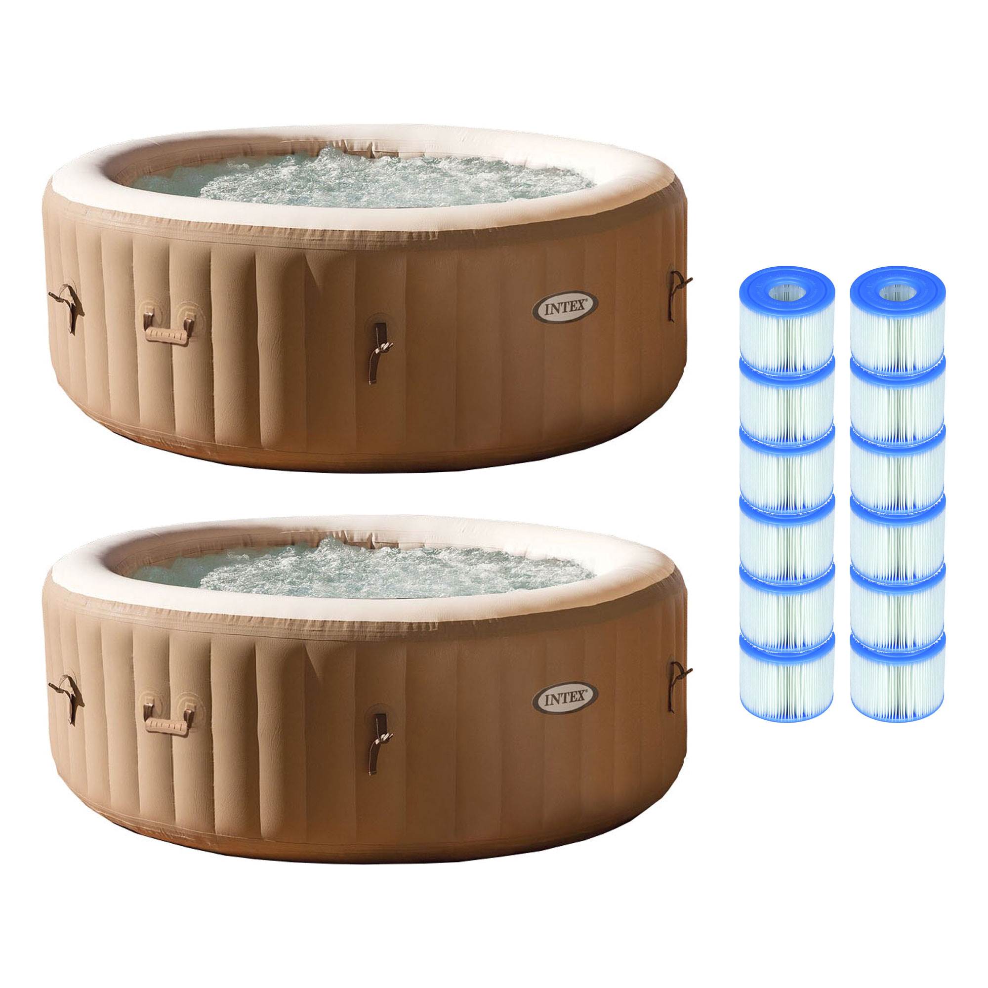 intex purespa hot tub and pool