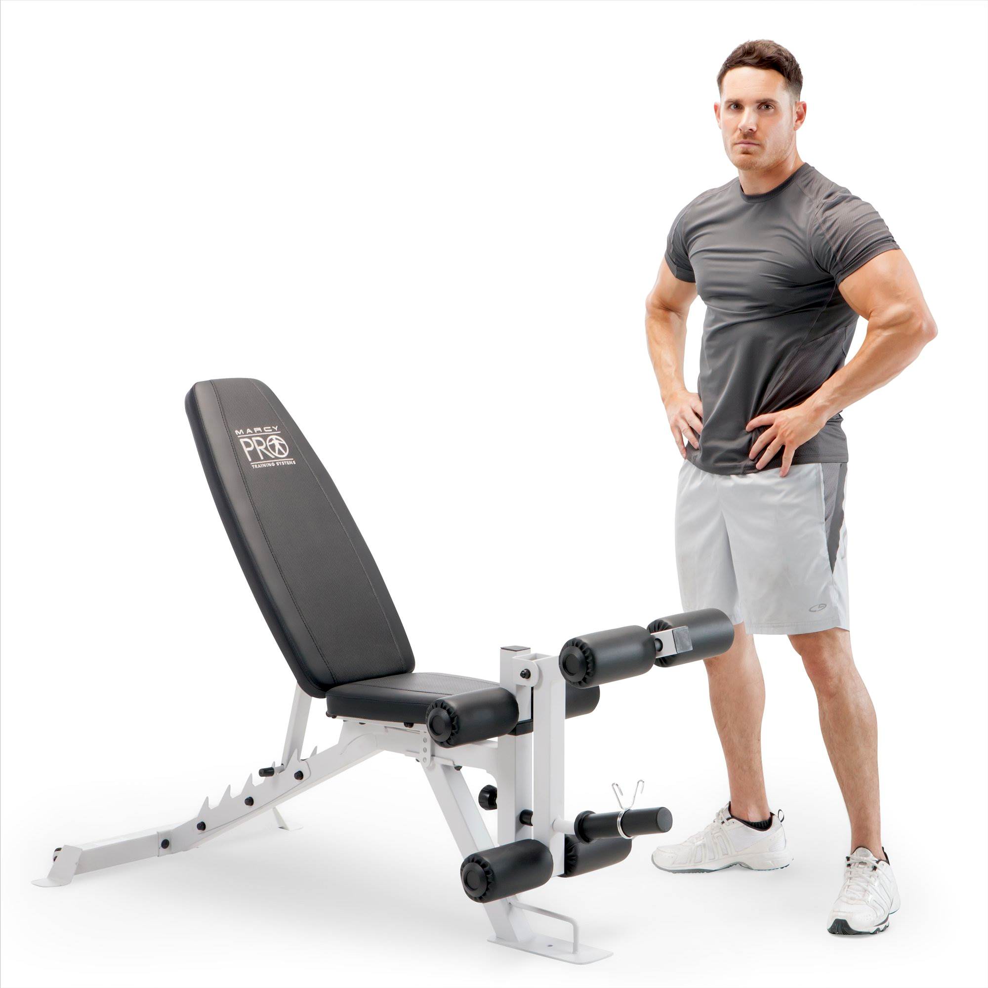 Marcy Powder Coated Steel Home Gym Multipurpose Adjustable Weight Bench