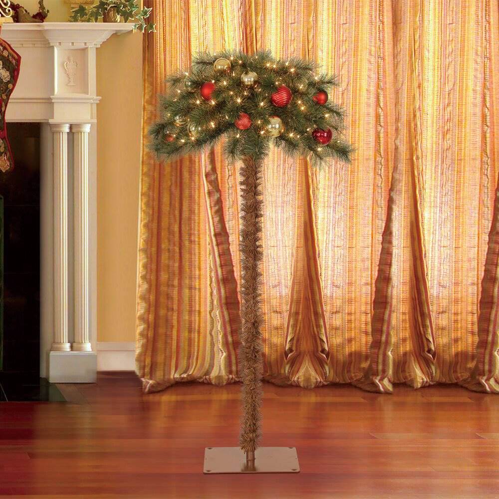 Island Breeze 5 Foot PreLit Artificial Tropical Christmas Palm Tree (2