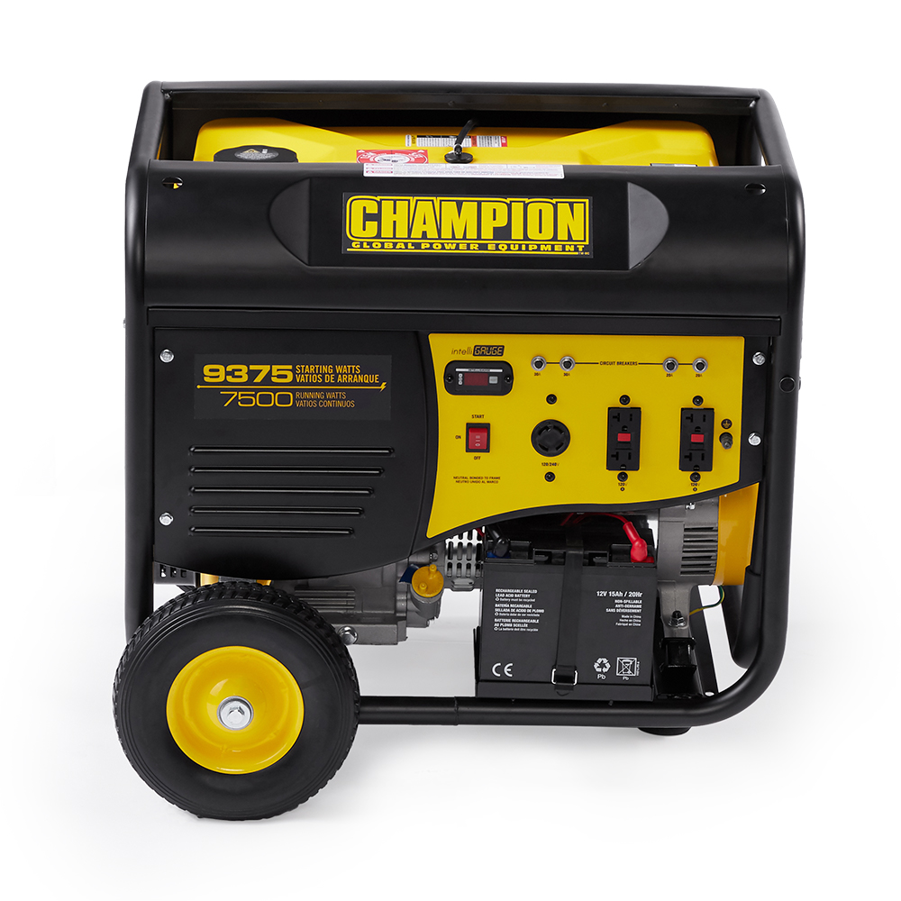 Champion 7500 Watt Quiet Electric Start RV Ready Gasoline Generator