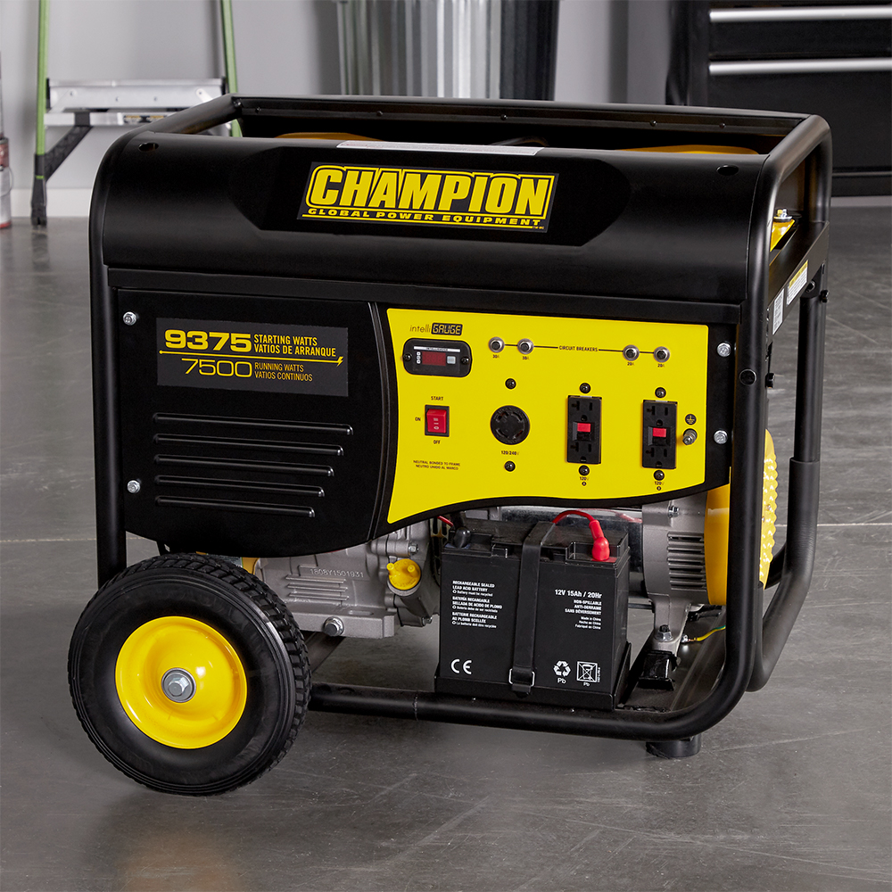 champion 9500w 12 000w portable generator with electric start
