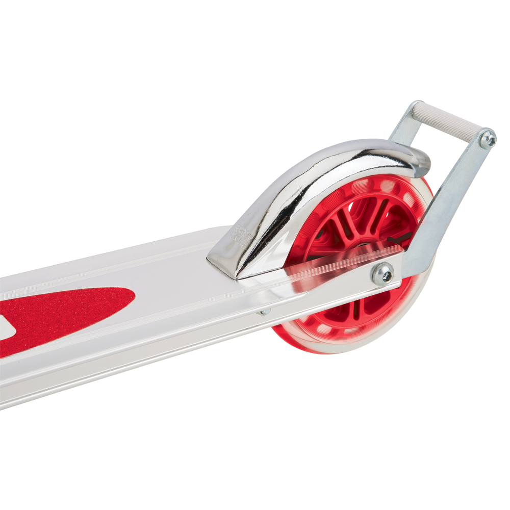 Razor A3 Folding Aluminum Kick Kids Riding Scooter w/ Wheelie Bar, Red