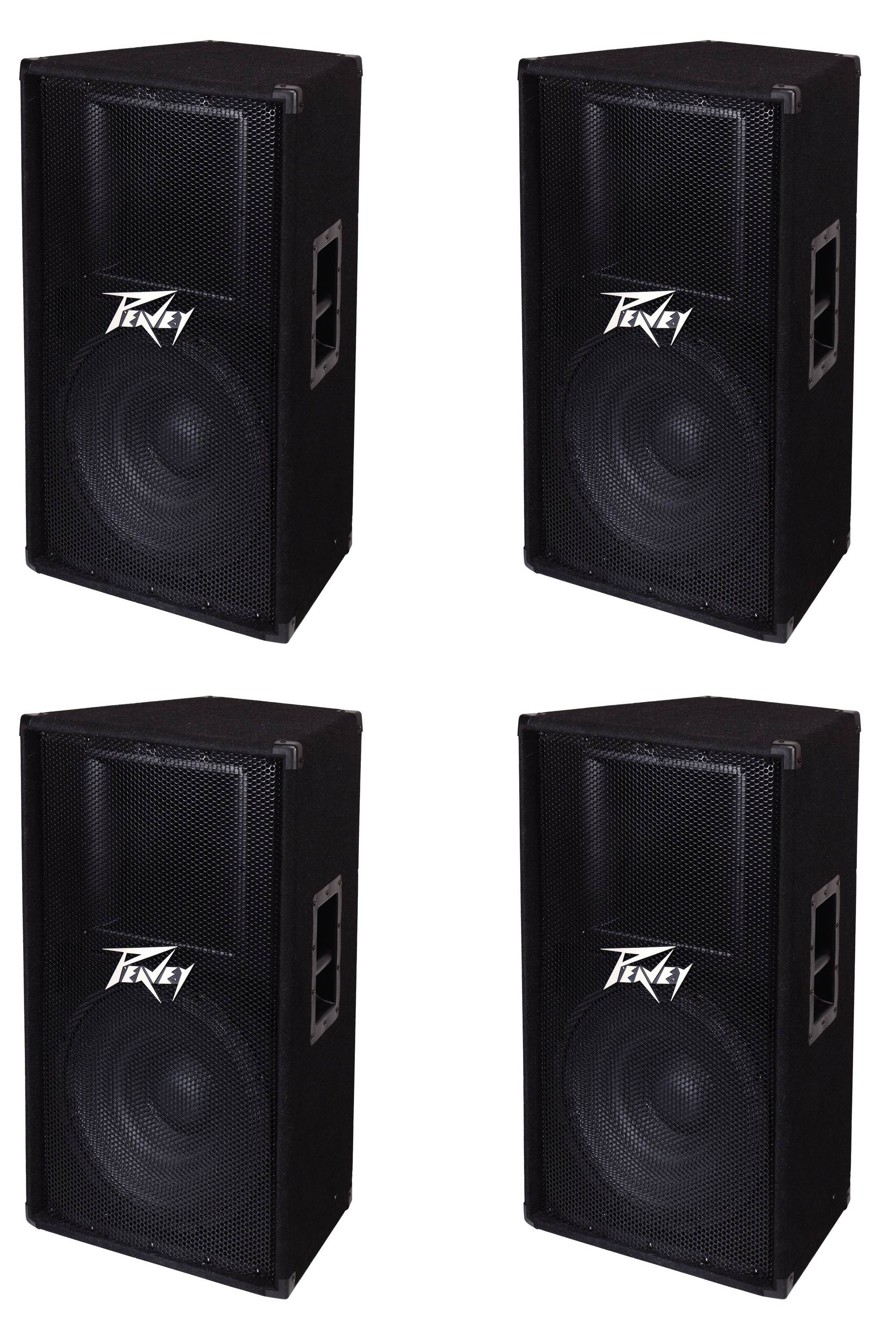 Peavey 2Way 15" 800W Passive Carpeted Pro PA DJ Sound Speaker System (4 Pack) 840023851605 eBay