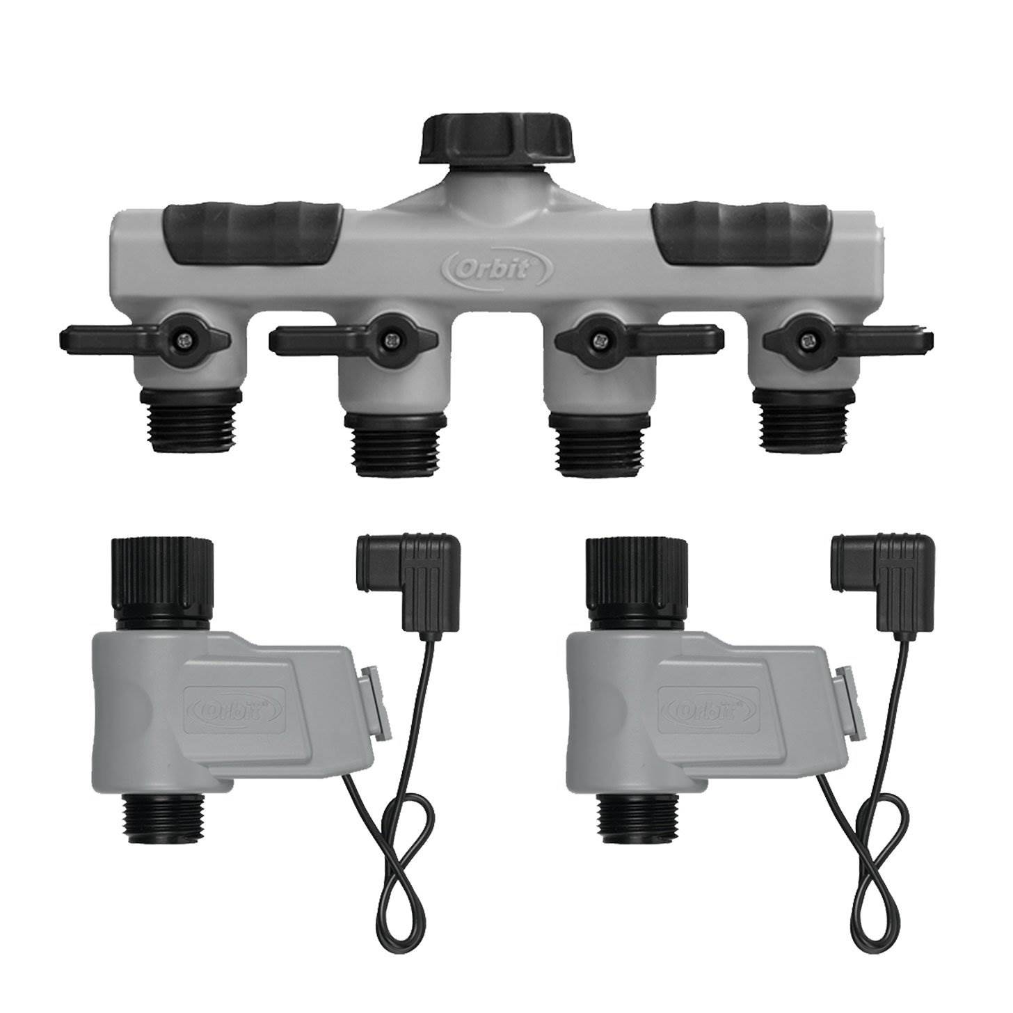 Orbit Automatic 4 Outlet Hose Faucet Sprinkler Controller Timer System