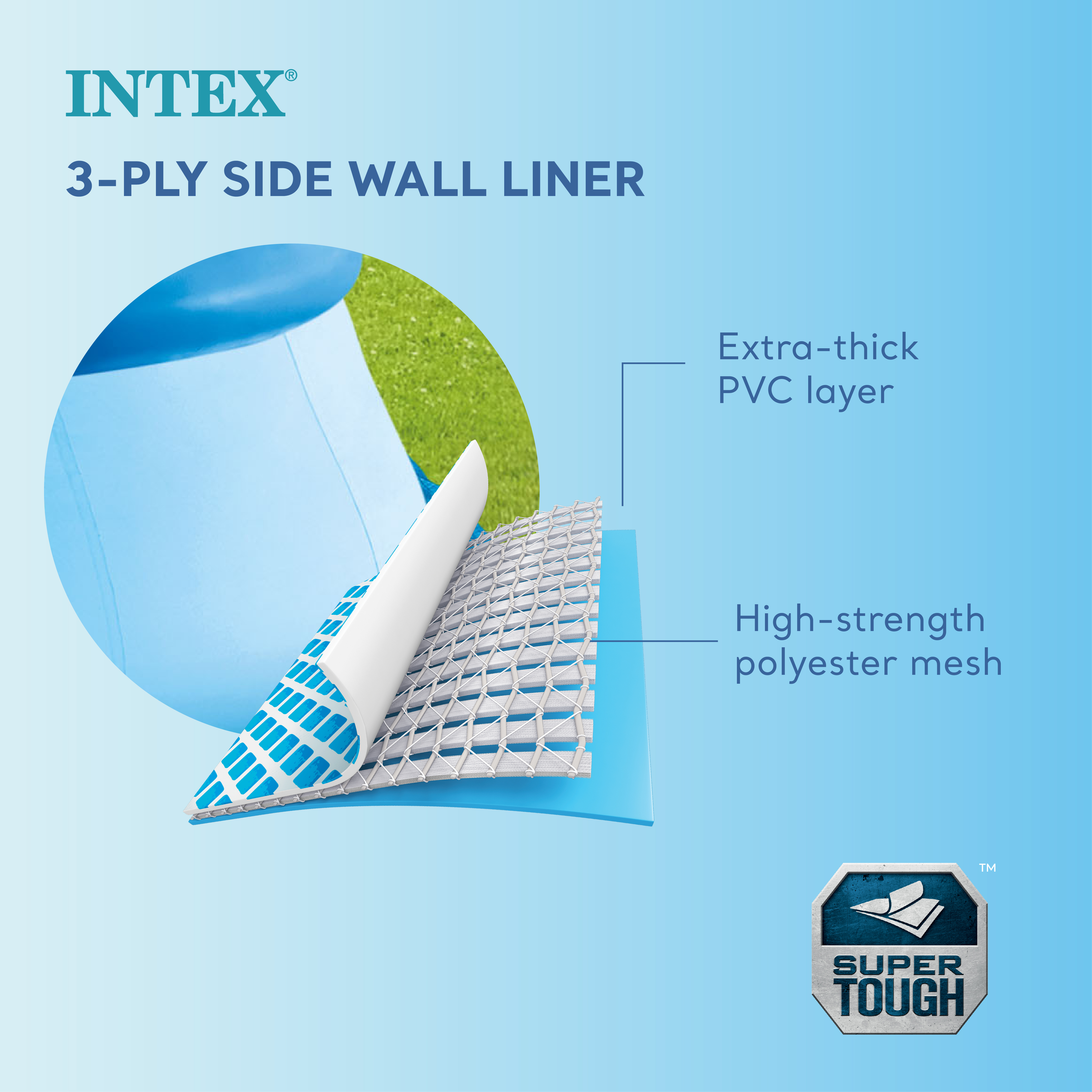 INTEX 8' x 30" Easy Set Inflatable Above Ground Swimming Pool with Pump & Cover - Picture 3 of 10