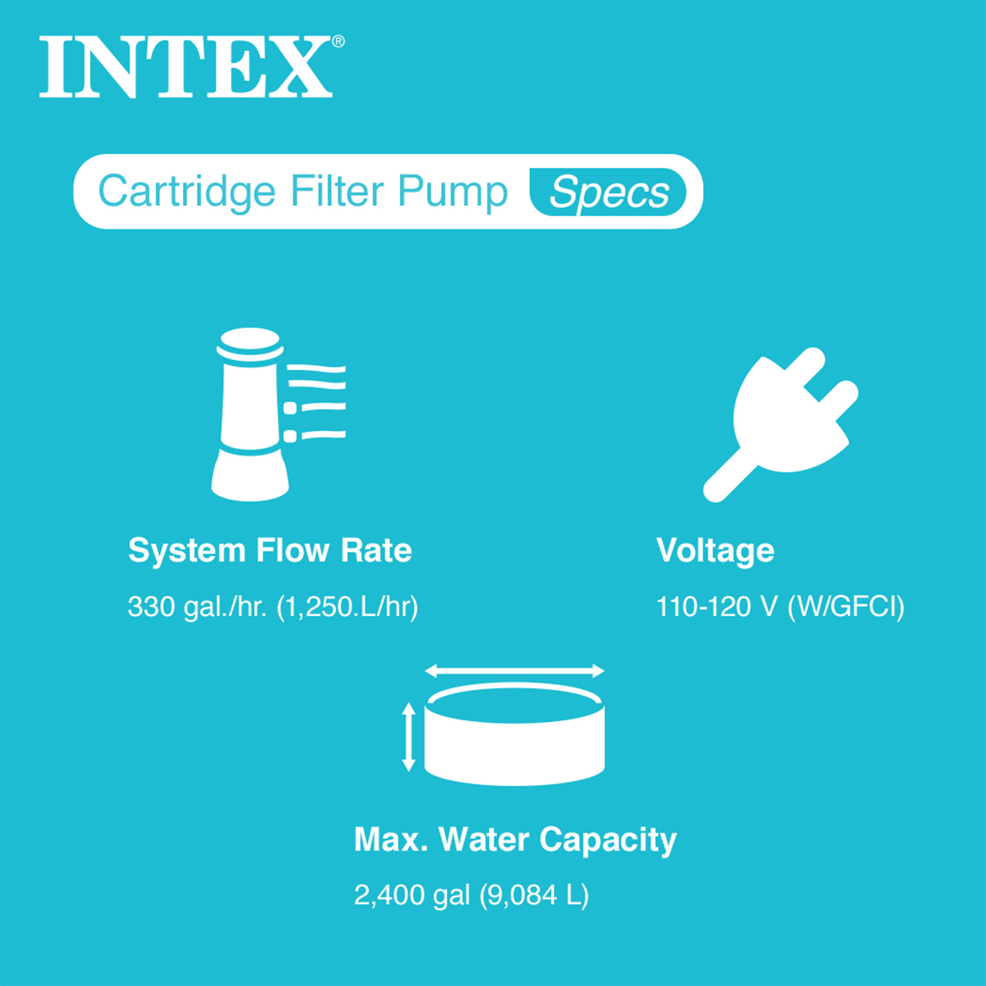 INTEX 8' x 30" Easy Set Inflatable Above Ground Swimming Pool with Pump & Cover - Picture 6 of 10