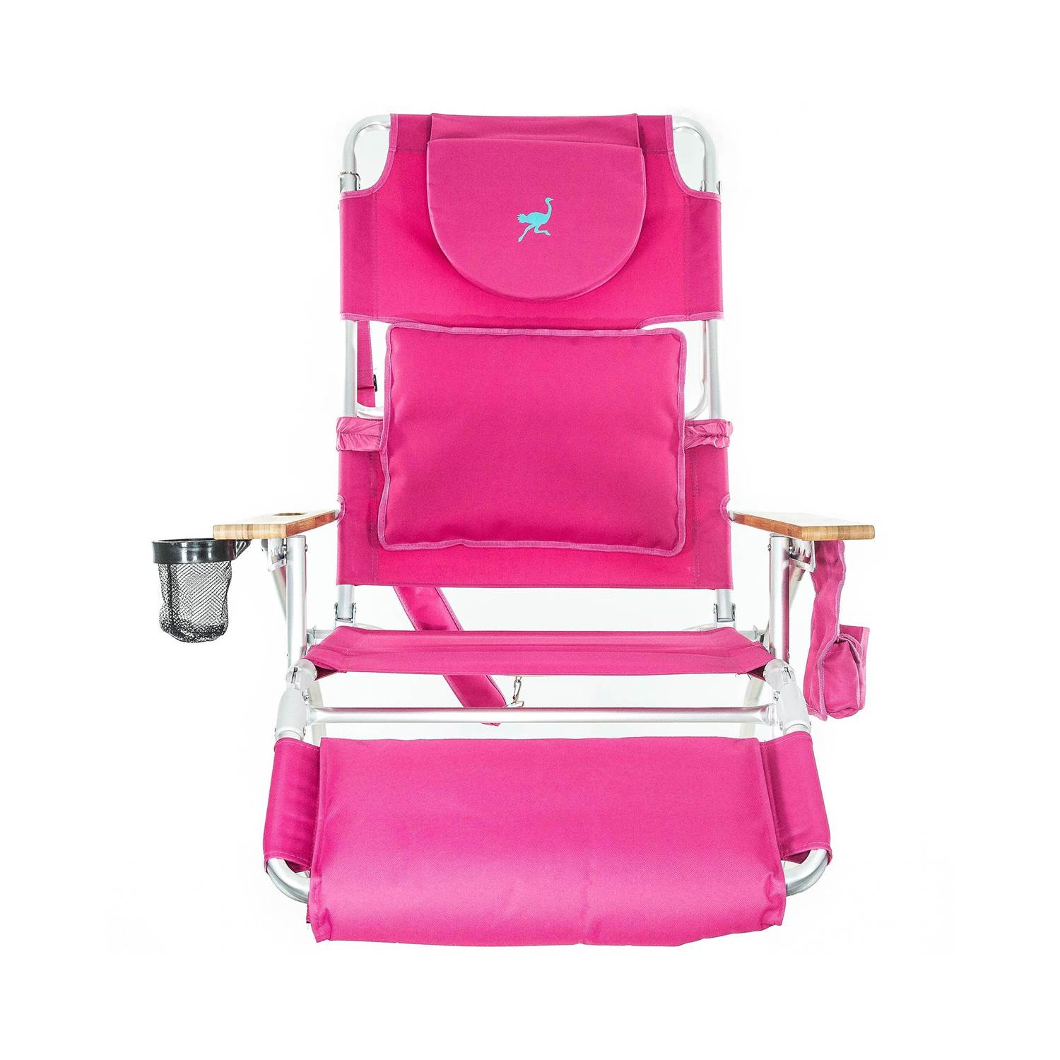 Ostrich Deluxe Padded 3N1 Outdoor Lounge Reclining Beach Lake Chair, Pink eBay