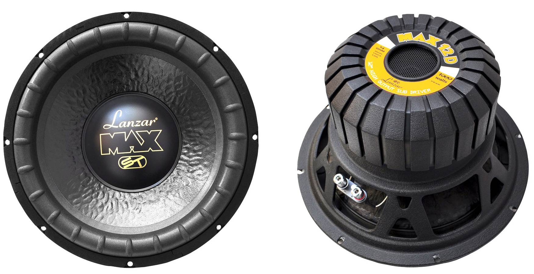 2) LANZAR MAX12D 12" 2000W Car Audio Subwoofers Subs Power Woofers DVC 4 Ohm 744271348729 eBay