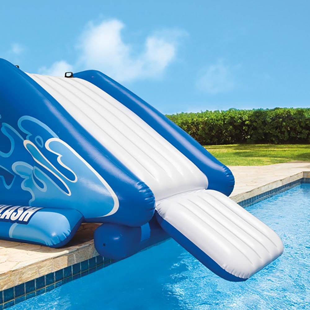 pool splash water slide