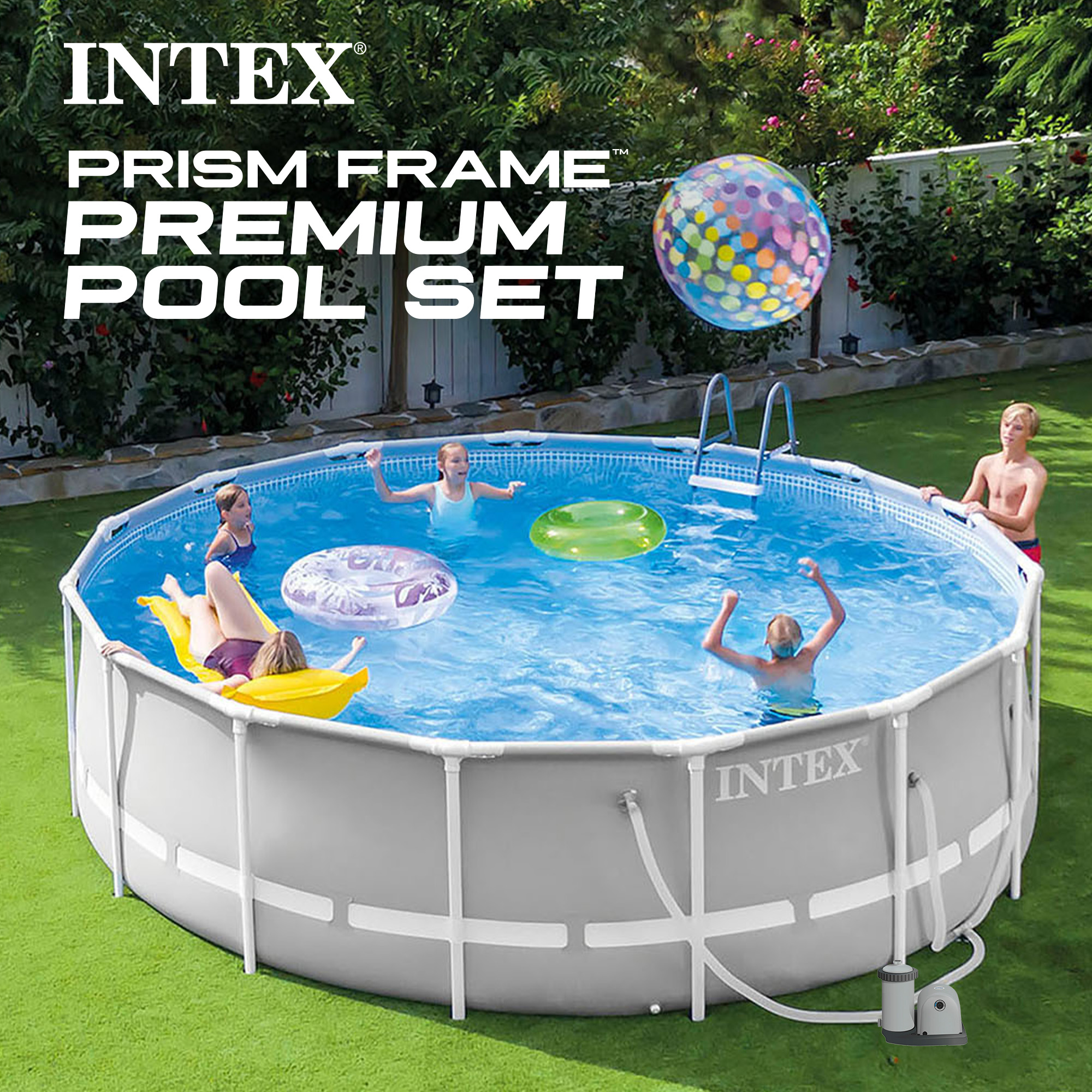 フォレスト　ストリームインフィニティ　エクストリームチューン　52L Intex 20ft x 52in Prism Frame Above Ground Pool Set with Filter