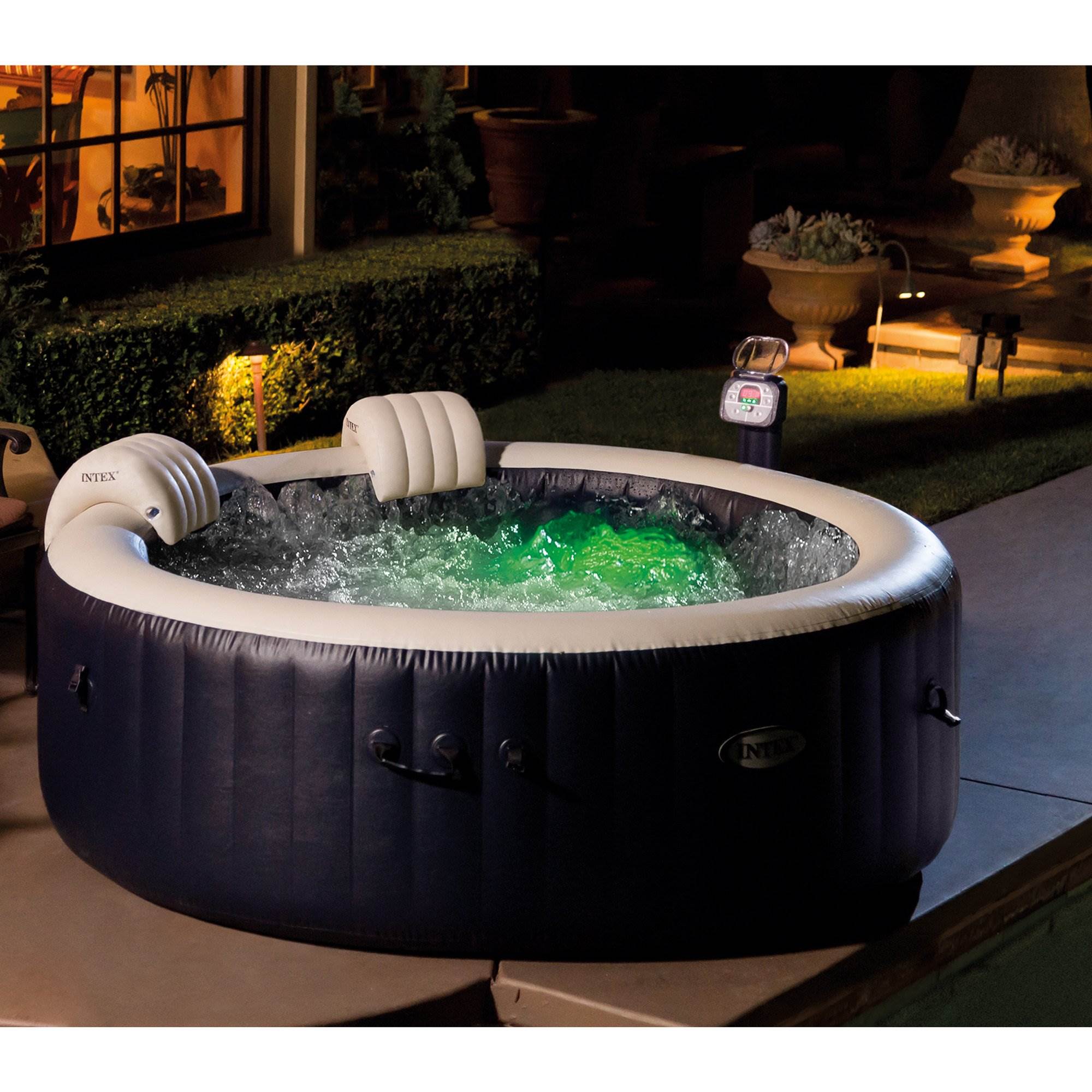 intex purespa bubble hot tub & pool set