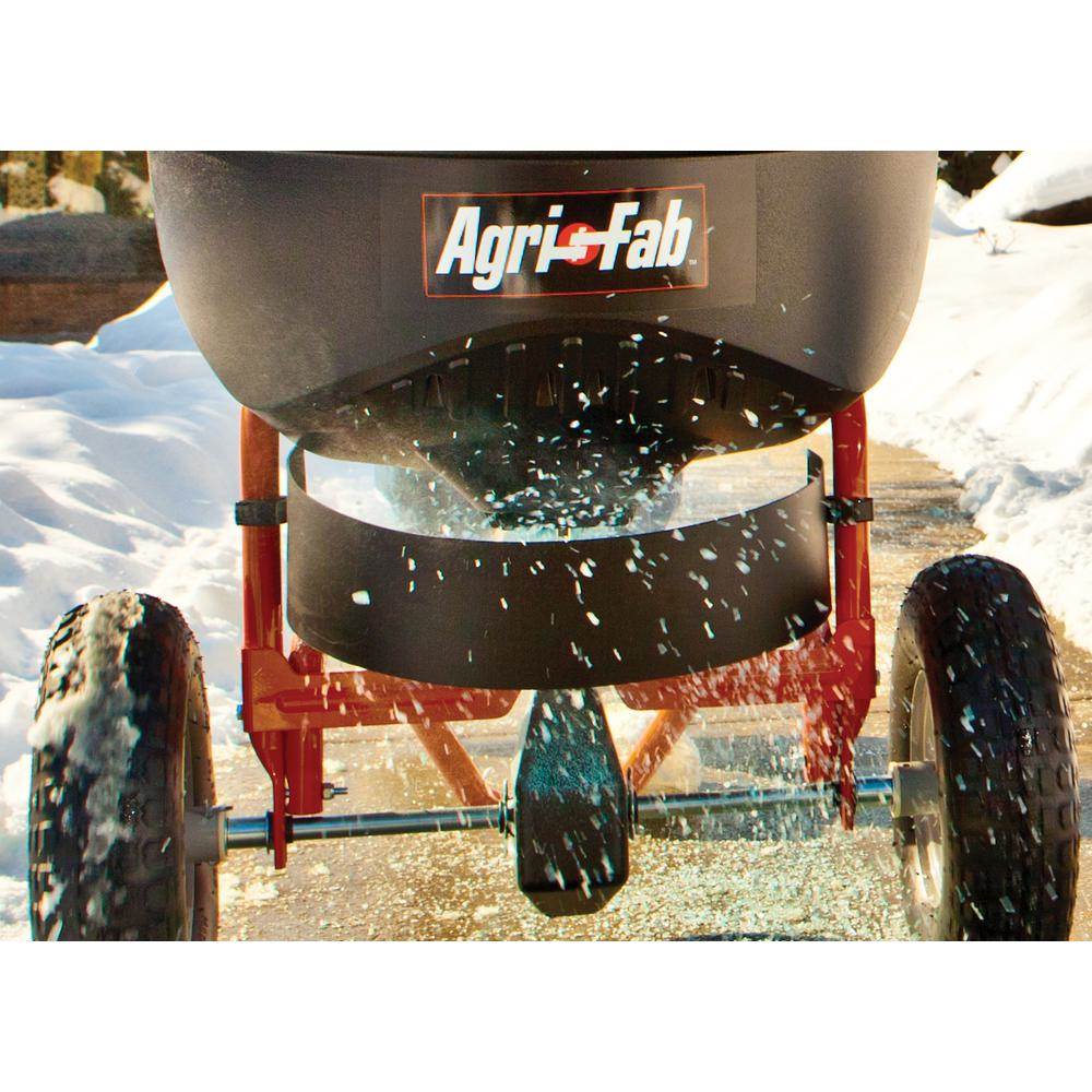 Agri-fab 130 Pound Push Spreader for Ice Melt, Fertilizer ...