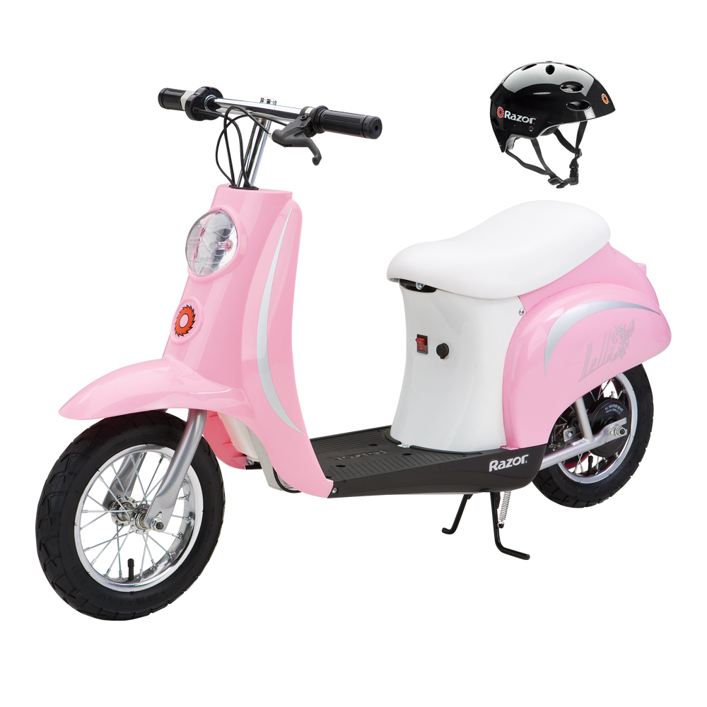 kids electric scooter pink