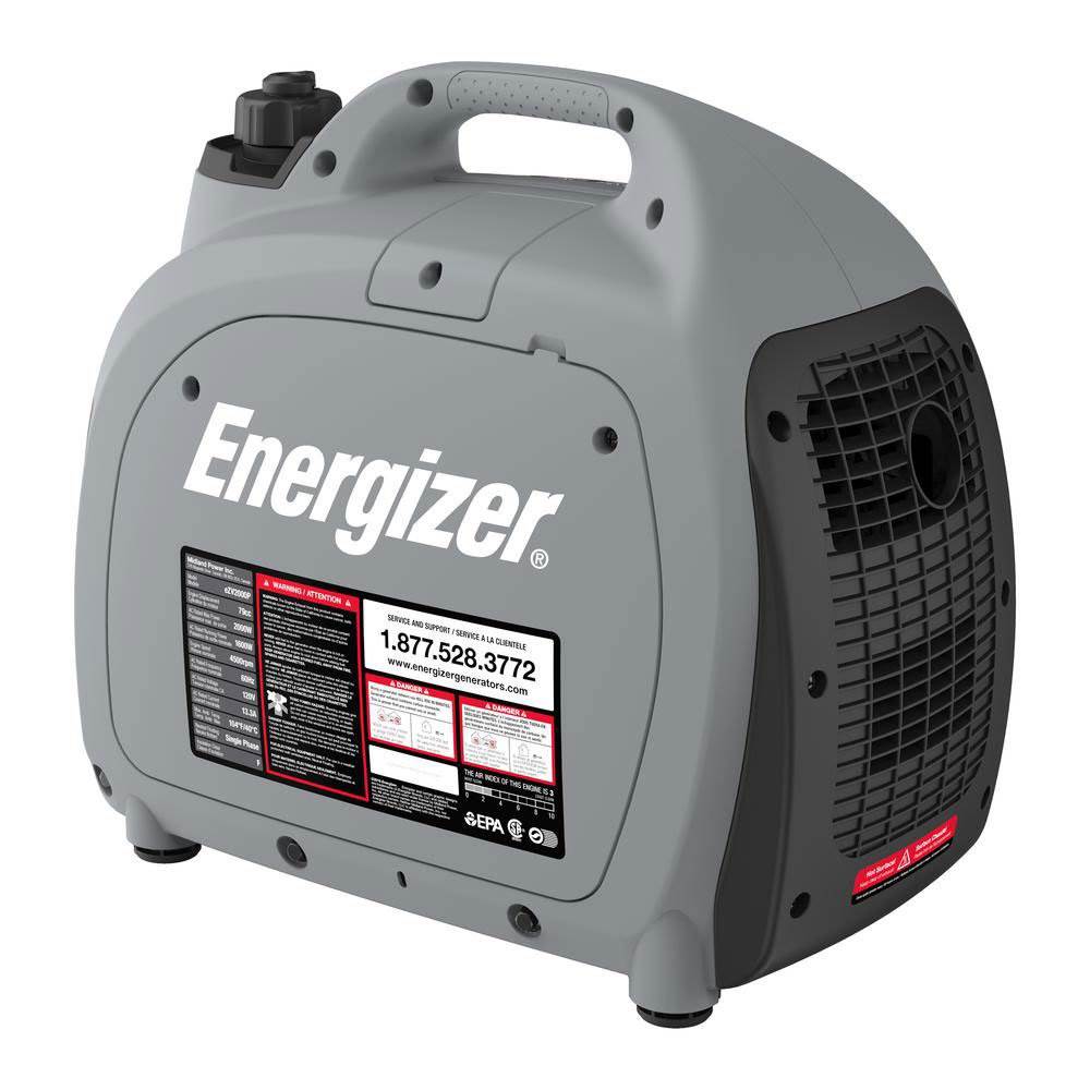 Energizer 1600 Watt Gasoline Powered Inverter Generator, eZV2000P (For
