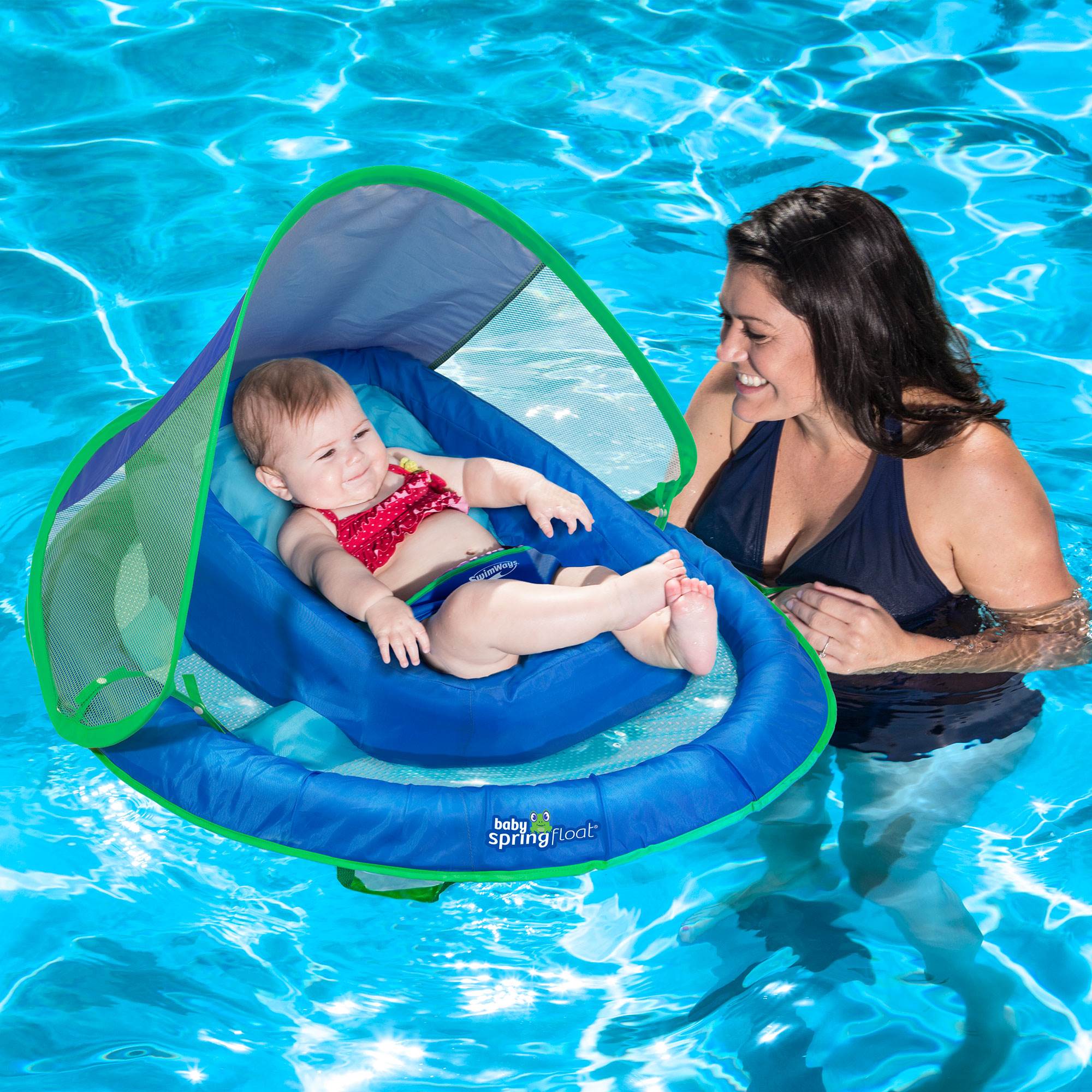 SwimWays Inflatable Infant Baby Spring Swimming Pool Float ...