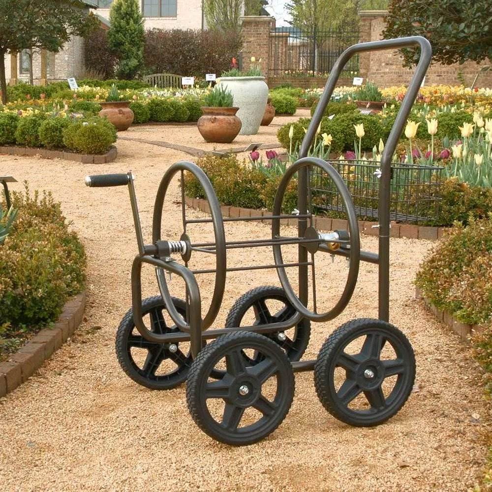 liberty garden wheel hose reel cart