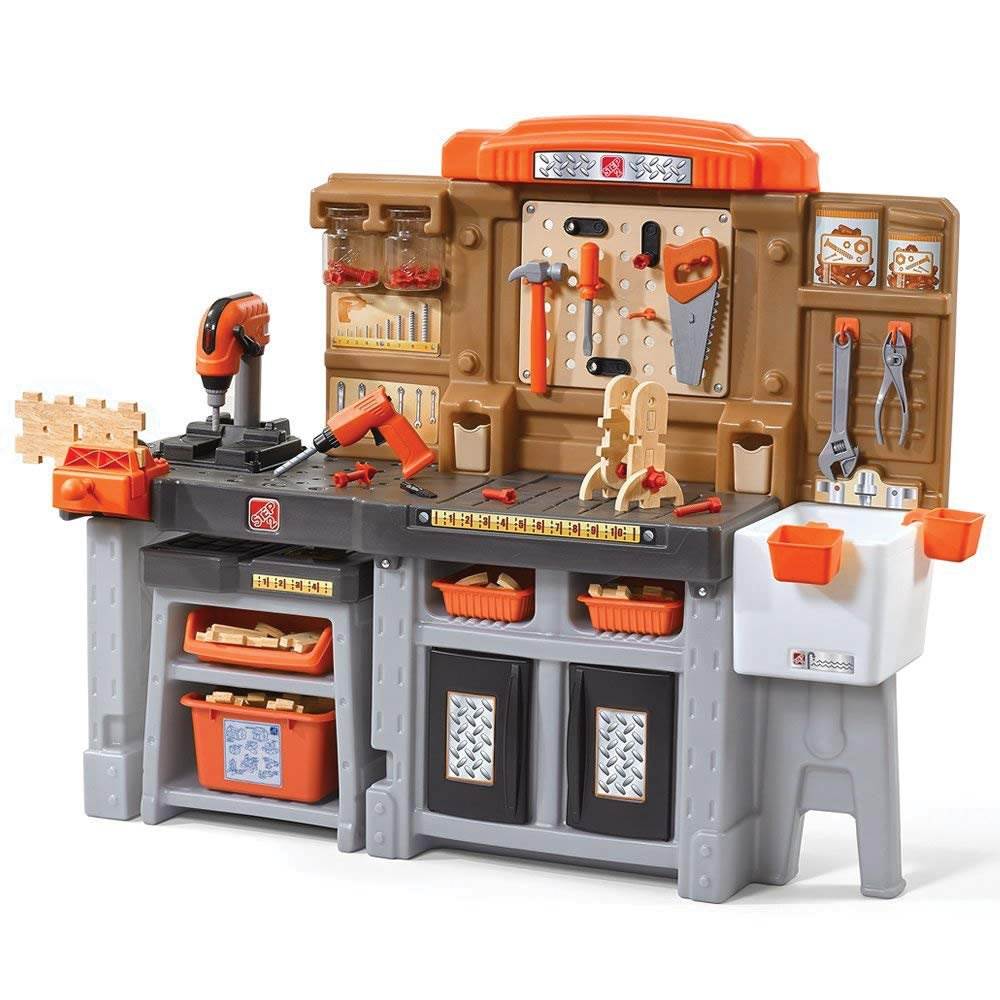 Step2 Kids Toy Pro Play Workshop And Utility Bench With Accessories