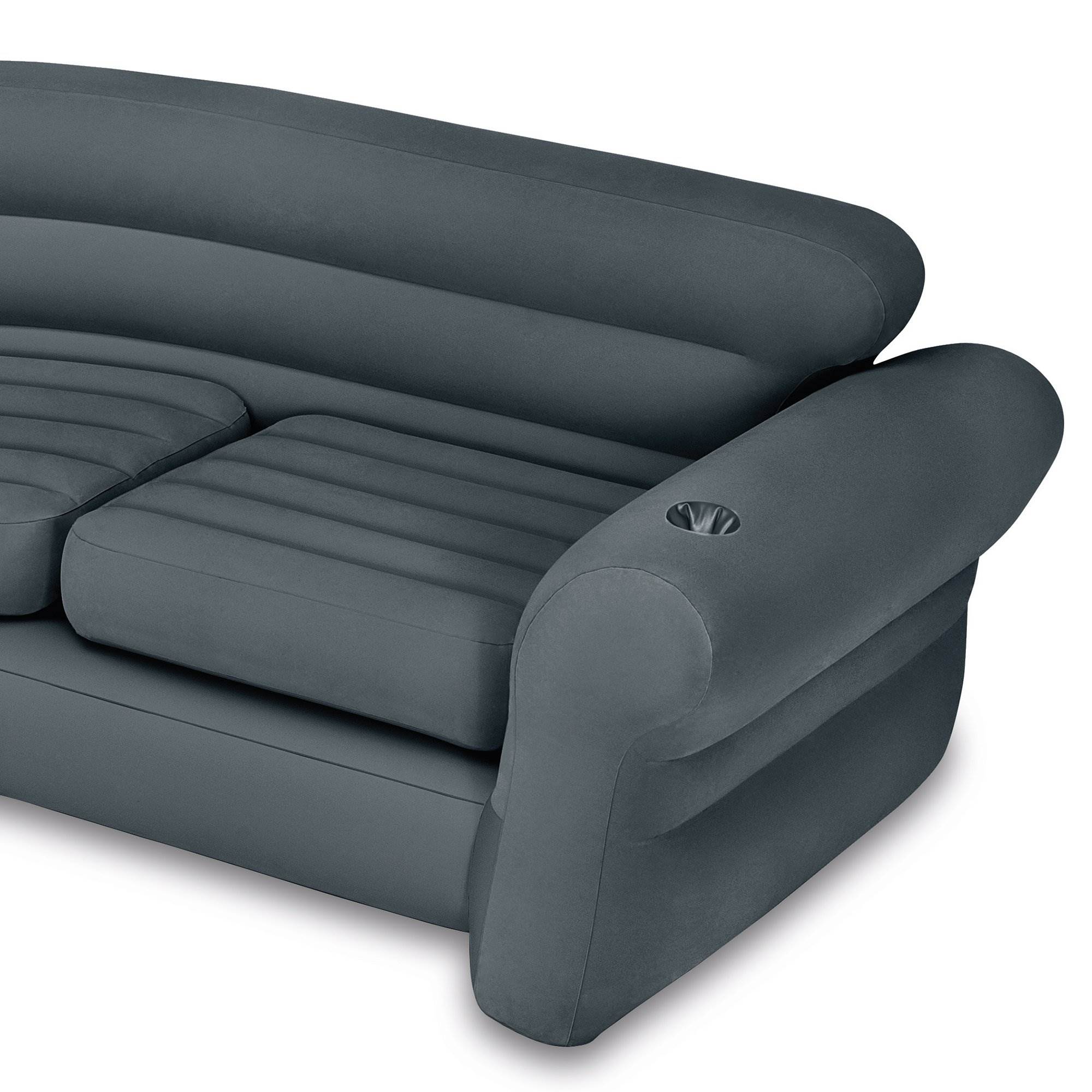 Надувной угловой диван intex corner sofa