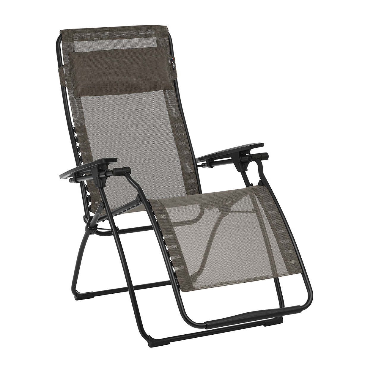 details about lafuma futura batyline series relaxation lawn chair recliner  graphite 2 pack