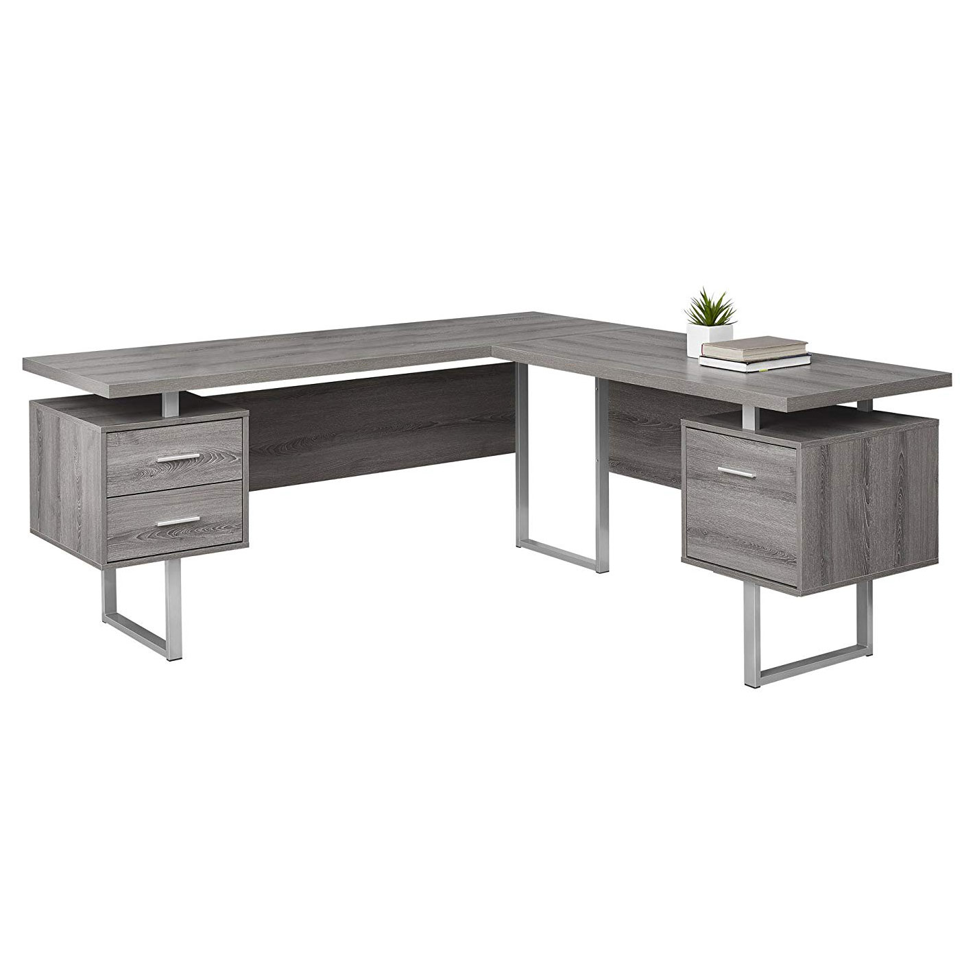 Monarch Specialties 70 Inch Contemporary Furniture Computer Desk Thumbnails To Enlarge