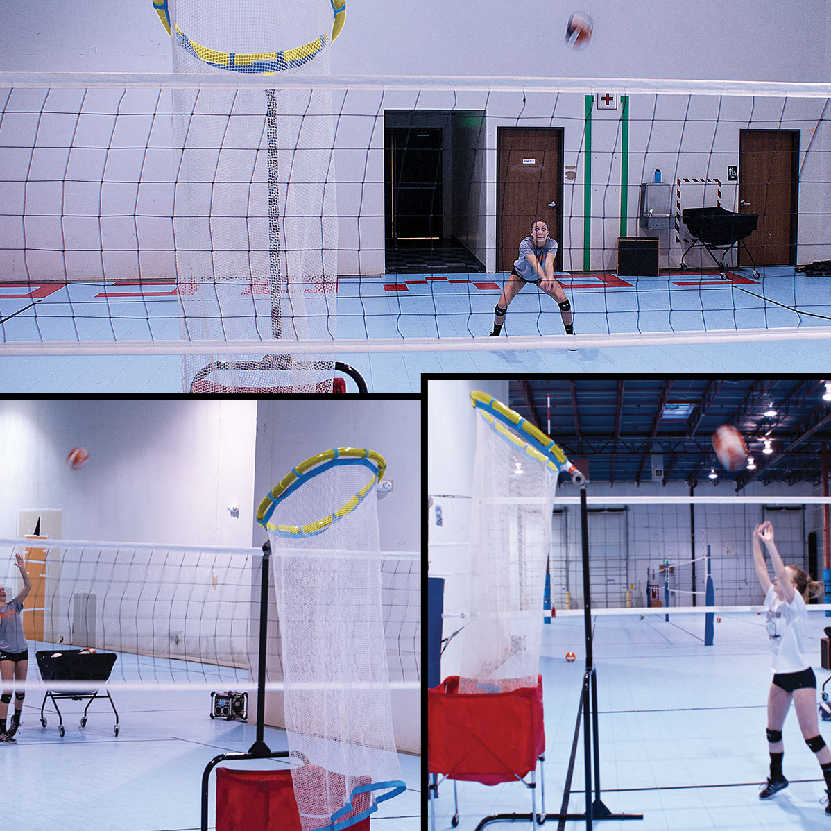 Park & Sun Sports Spectrum Adjustable Portable Volleyball Precision Training Net 689850852498 eBay